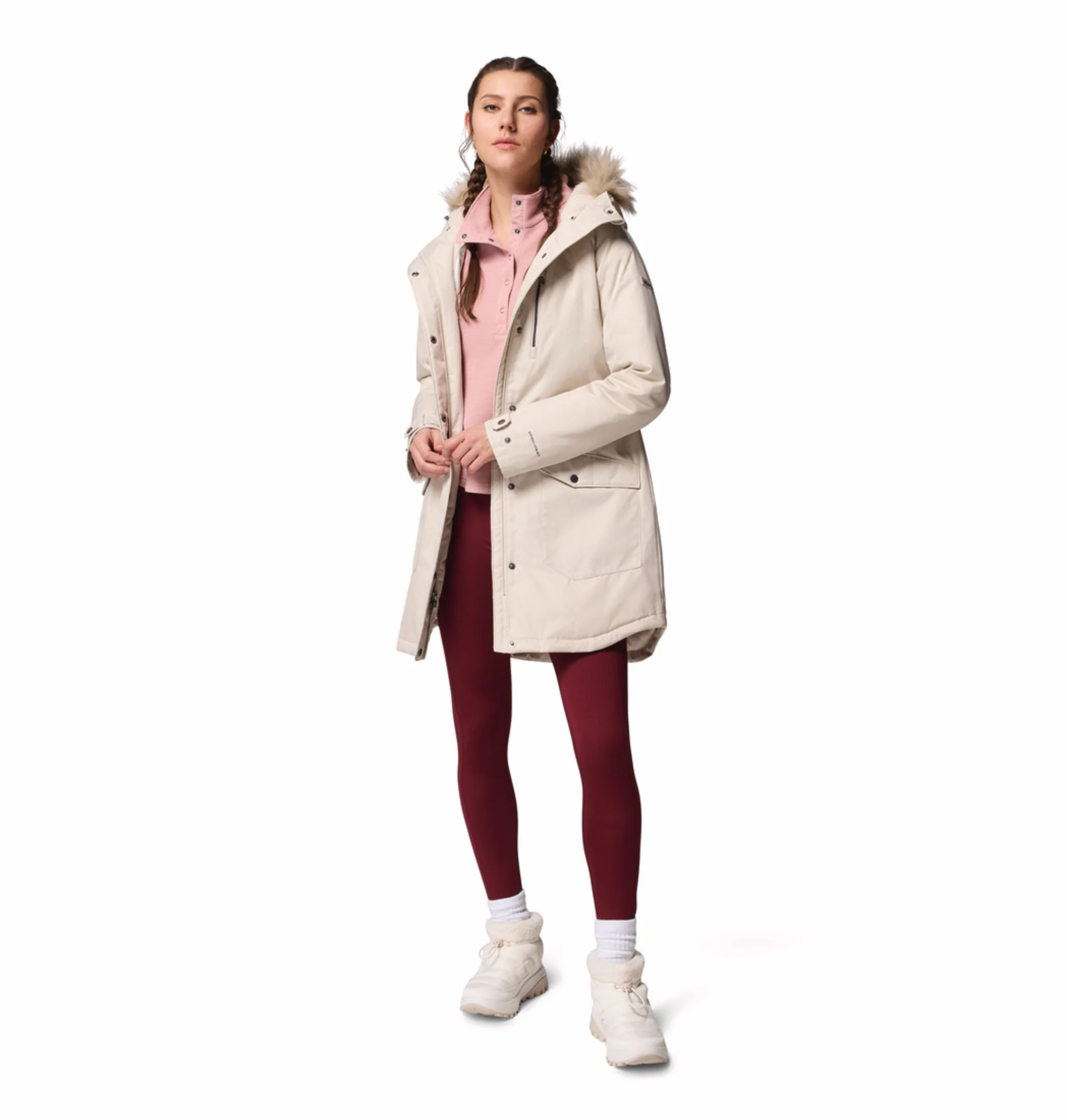 Columbia Women Beige OmniHeat Reflective Suttle Mountain Insulated Jacket - Image 6