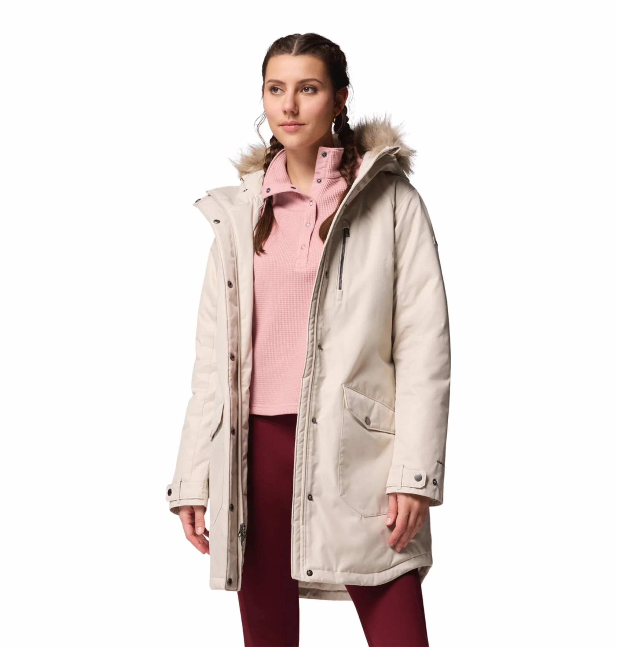 Columbia Women Beige OmniHeat Reflective Suttle Mountain Insulated Jacket - Image 7