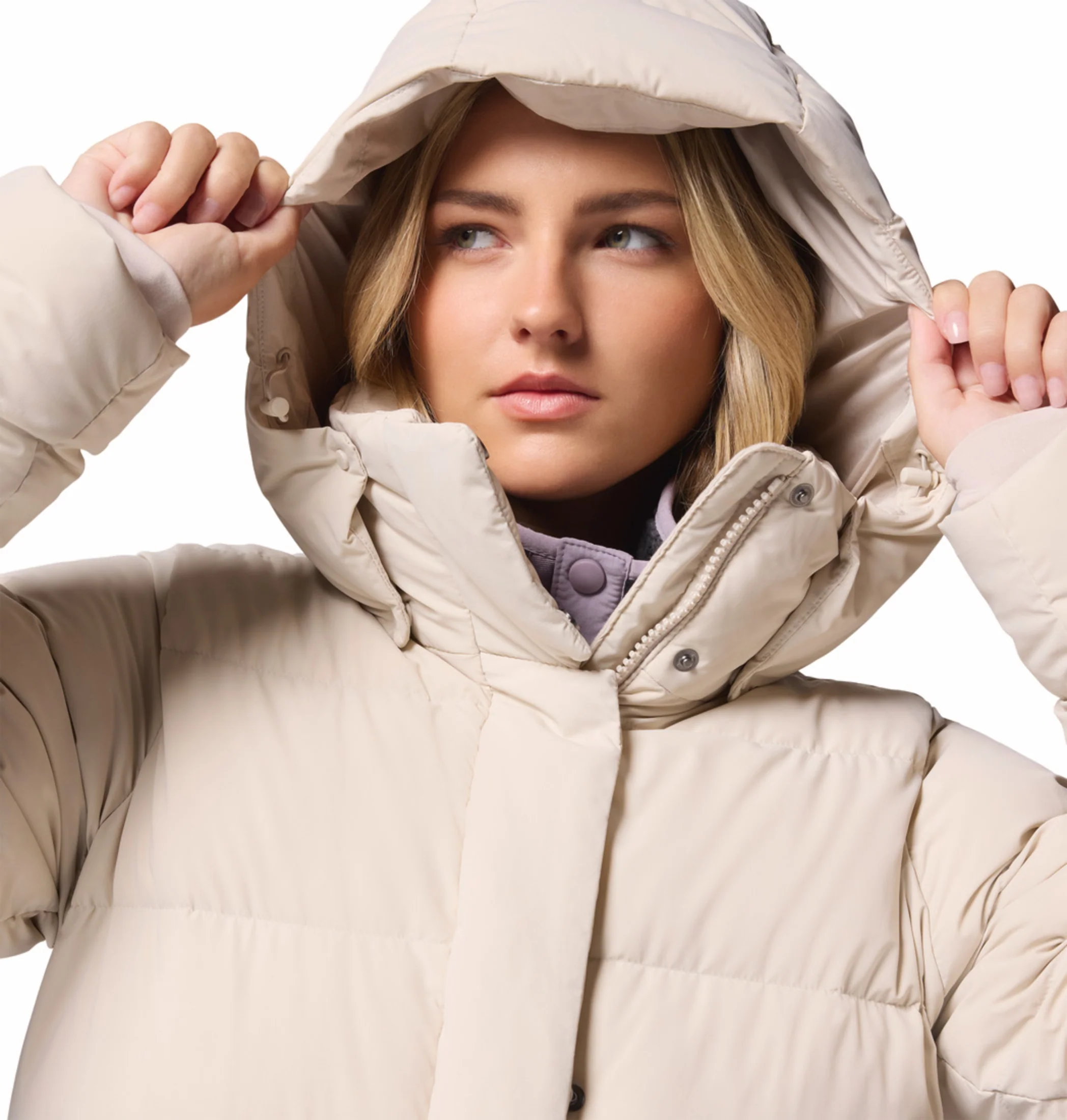 Columbia Women Beige OmniShield Amaze Puff Jacket - Image 10