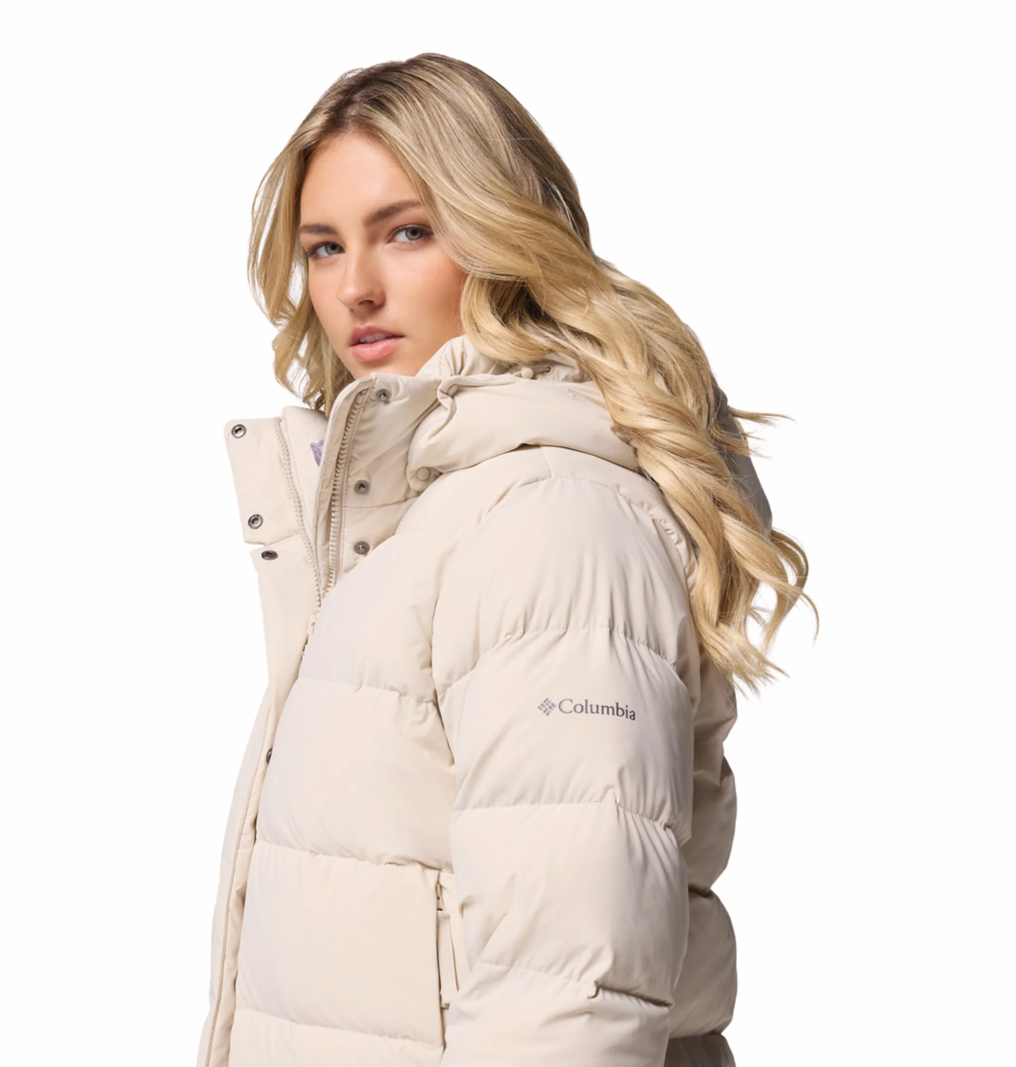 Columbia Women Beige OmniShield Amaze Puff Jacket - Image 14