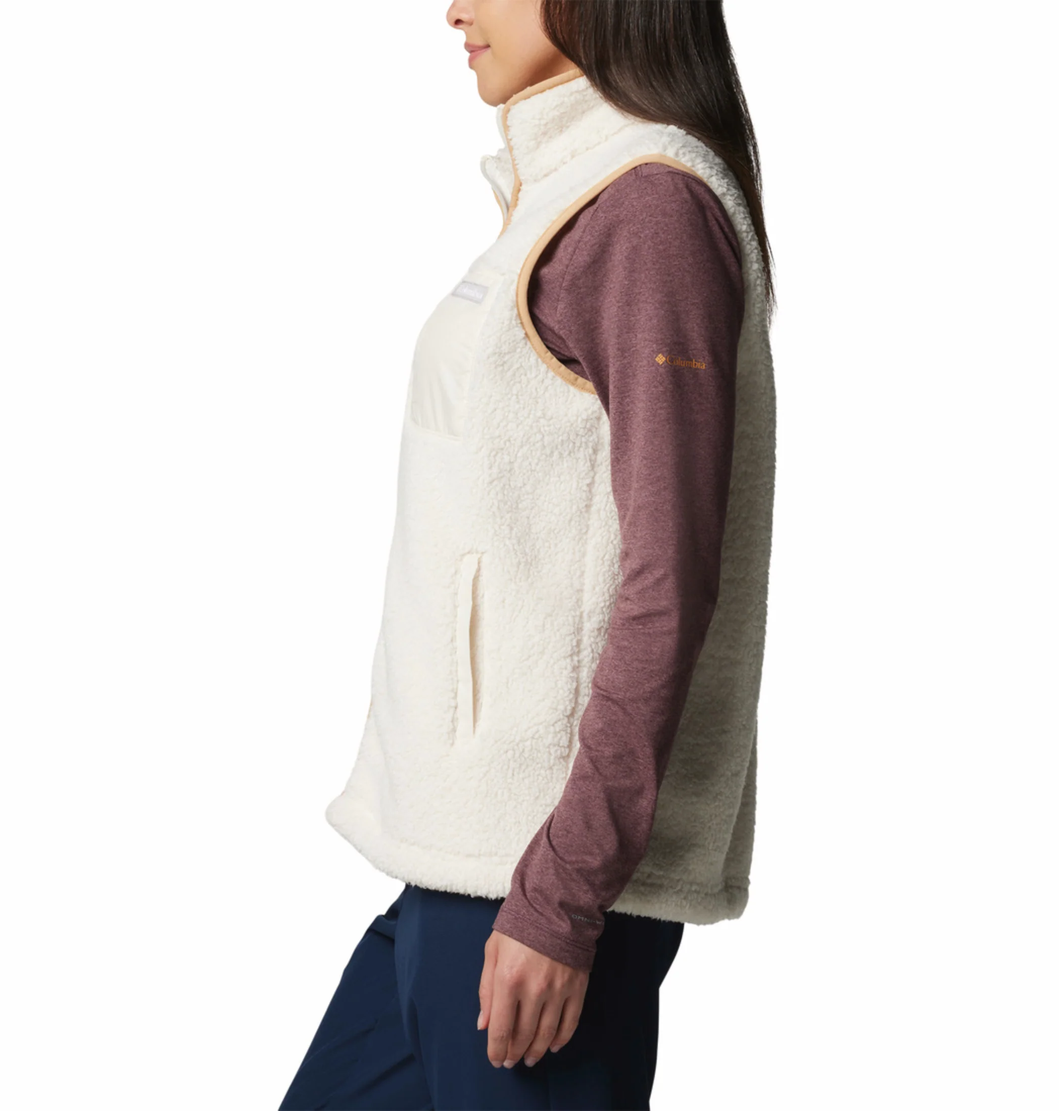Columbia Women Beige West Bend II Fleece Vest - Image 5