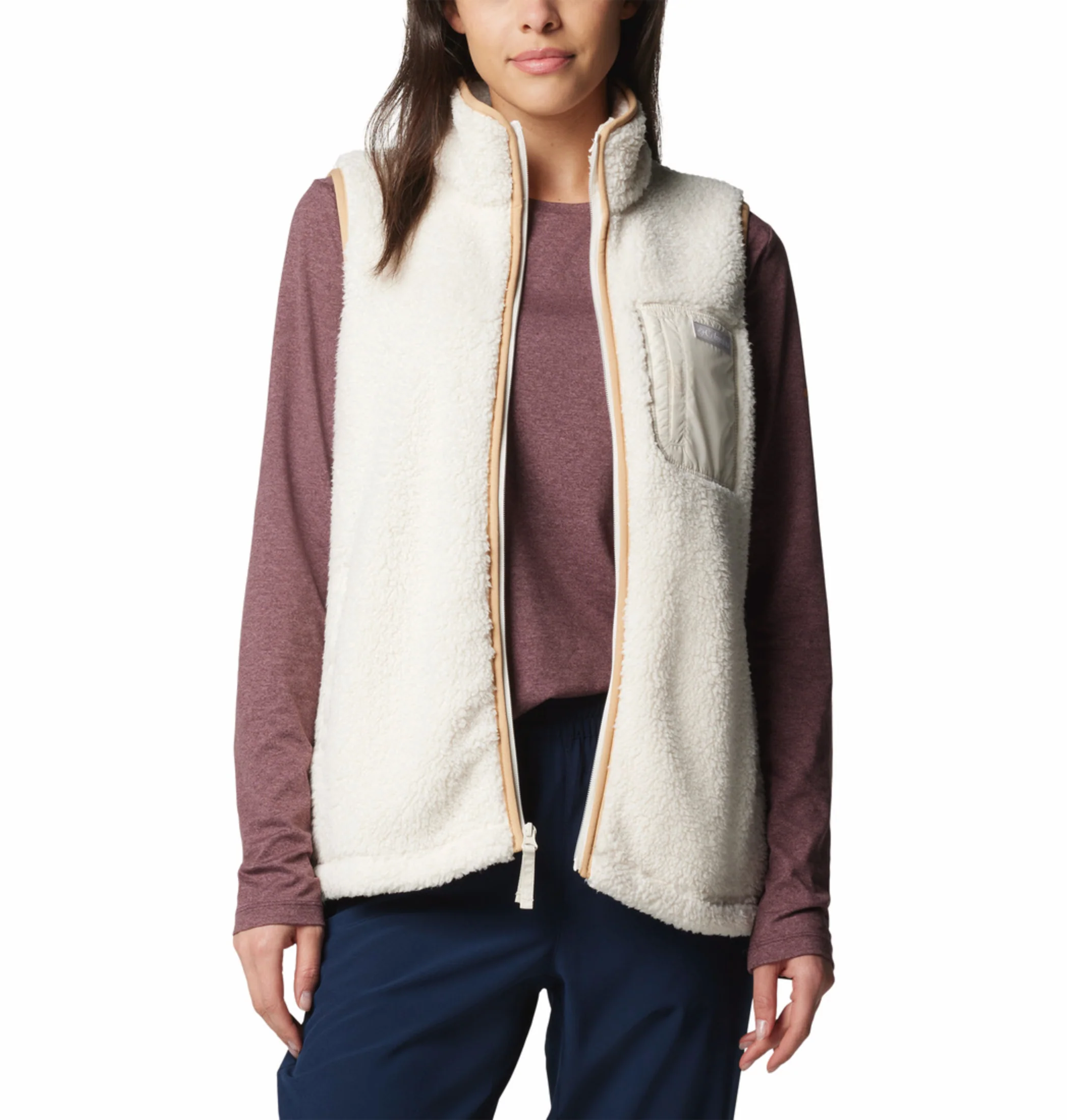 Columbia Women Beige West Bend II Fleece Vest - Image 6