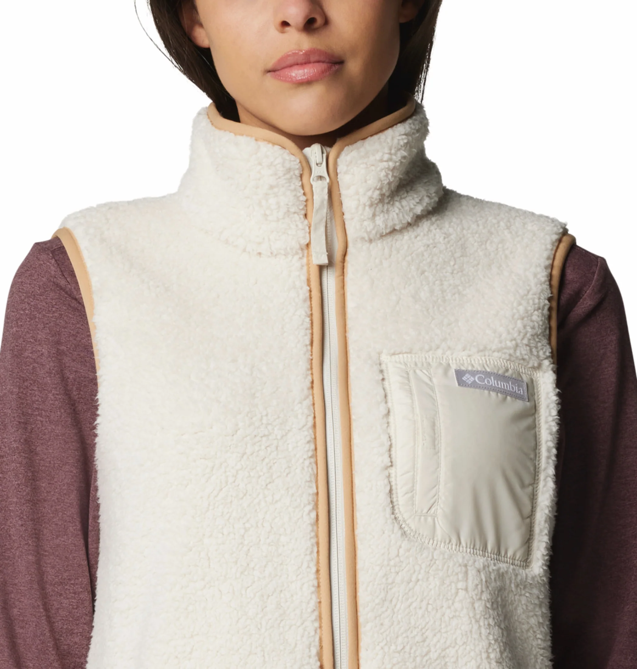 Columbia Women Beige West Bend II Fleece Vest - Image 7