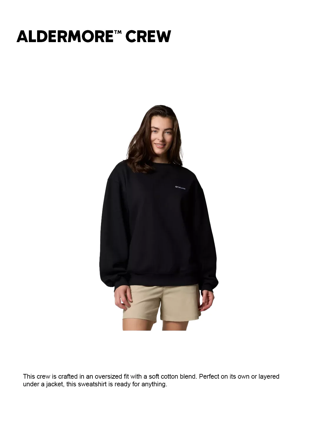 Columbia Women Black Aldermore Crew Sweatshirt - Image 2