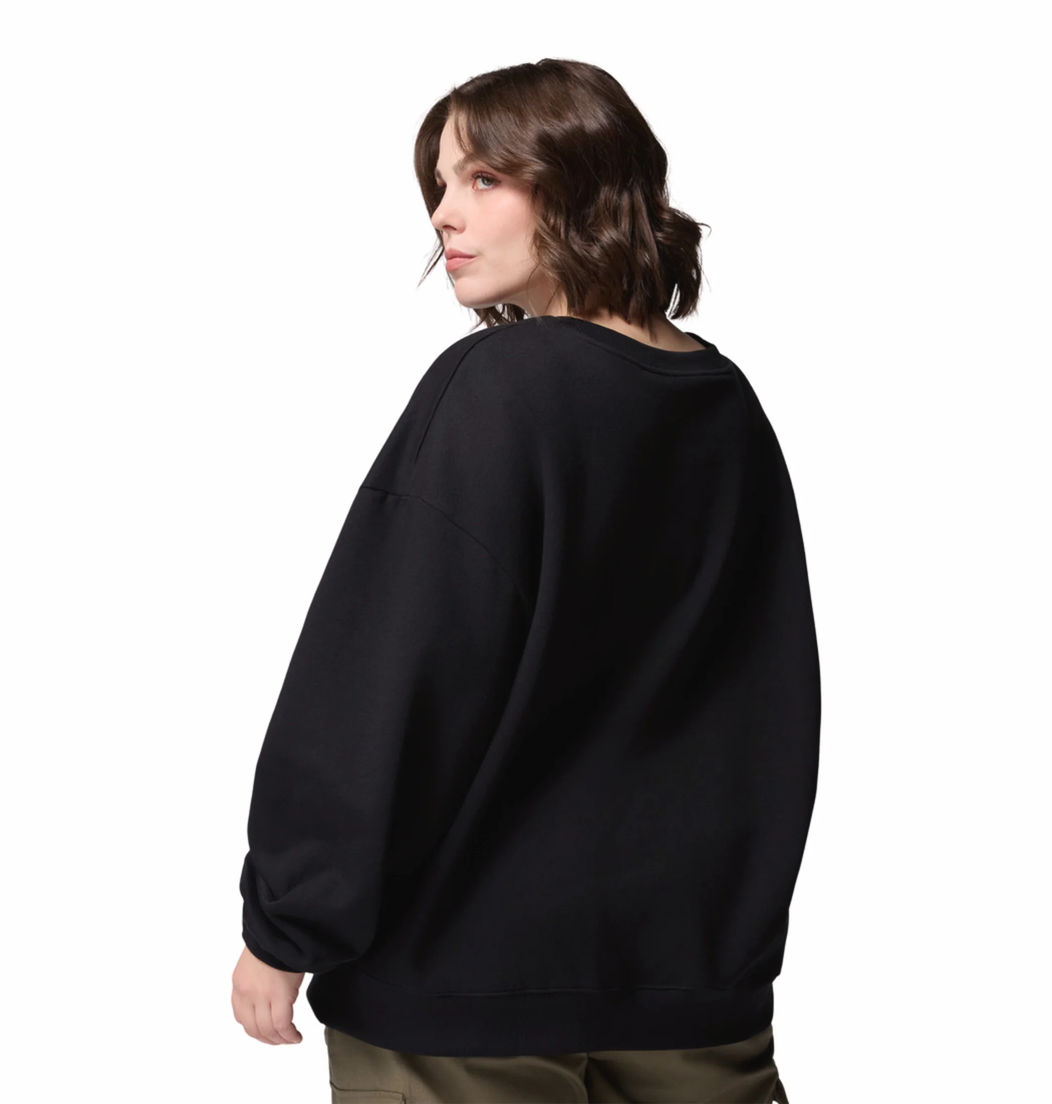 Columbia Women Black Aldermore Crew Sweatshirt - Image 4