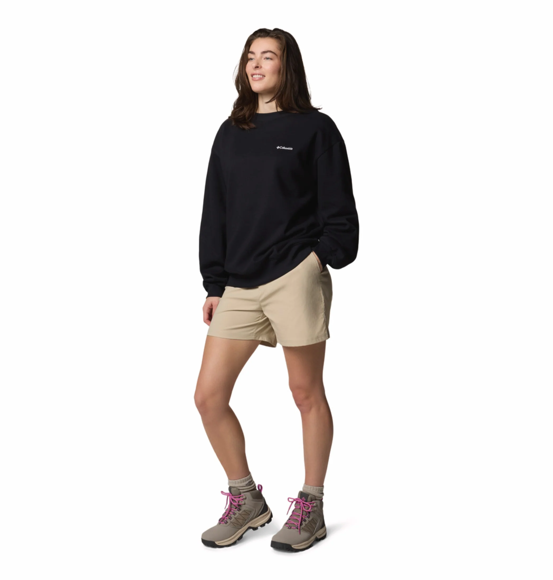 Columbia Women Black Aldermore Crew Sweatshirt - Image 6