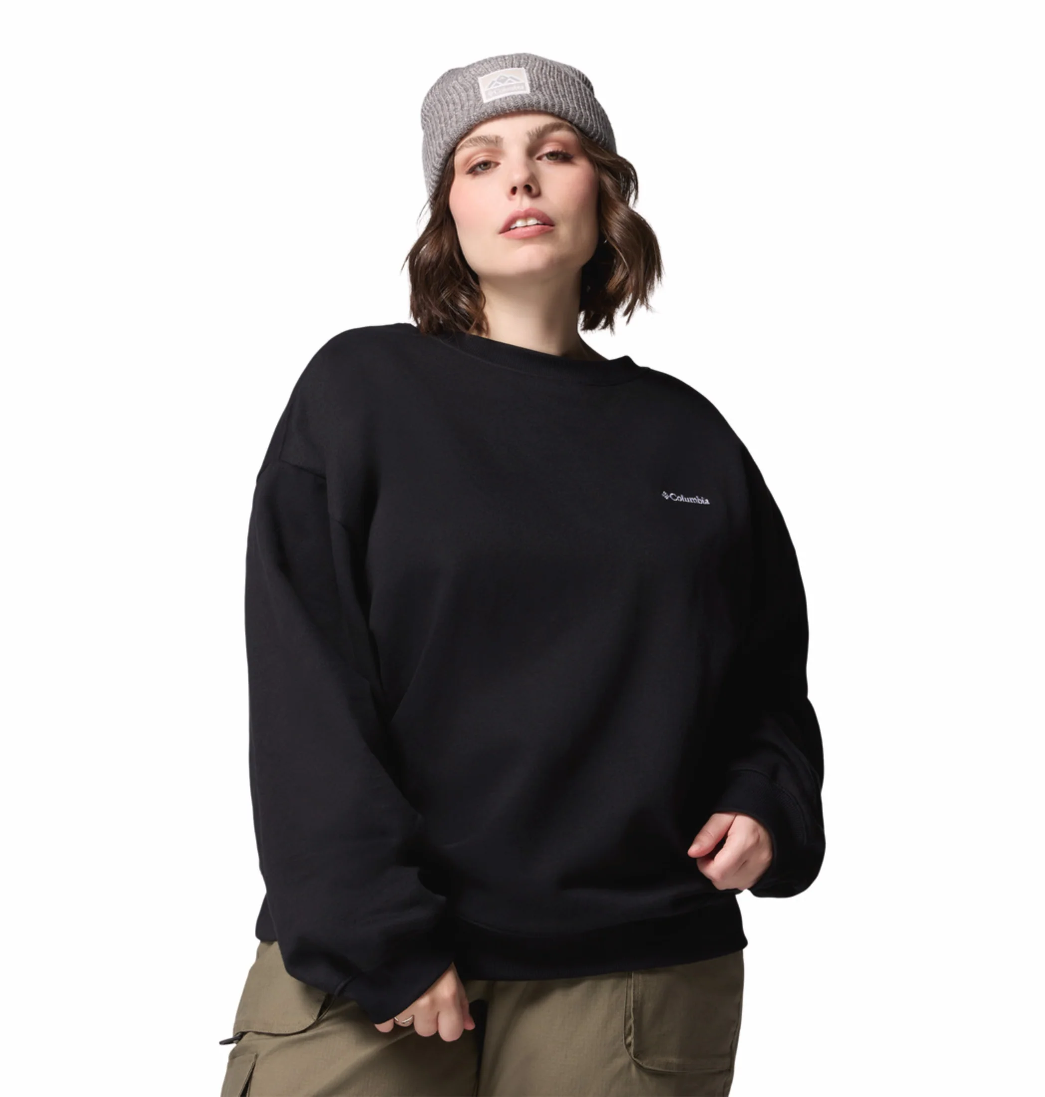 Columbia Women Black Aldermore Crew Sweatshirt - Image 8