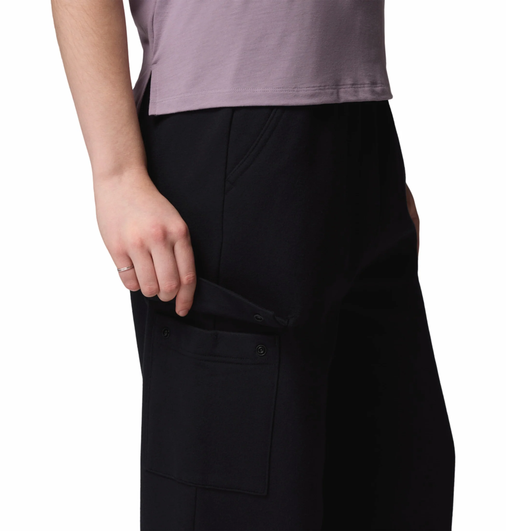Columbia Women Black Aldermore Fleece Cargo Pant - Image 8