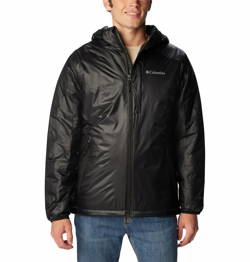 Columbia Men Black Arch Rock Double Wall Elite Hooded Jacket