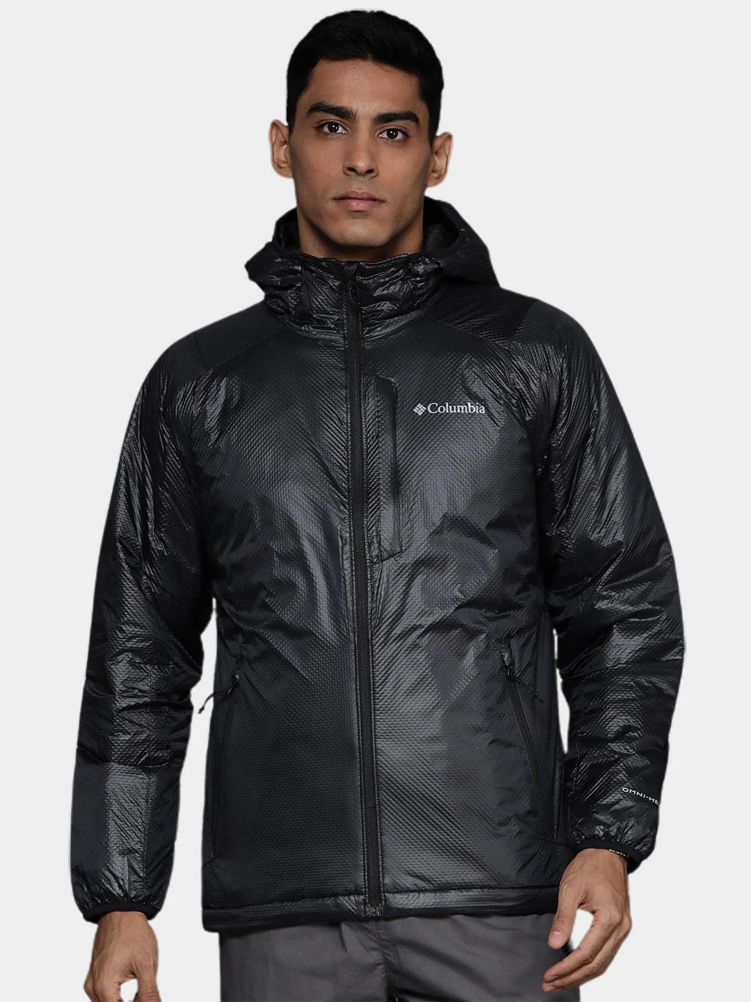 Columbia Men Black Arch Rock Double Wall Elite Hooded Jacket - Image 10