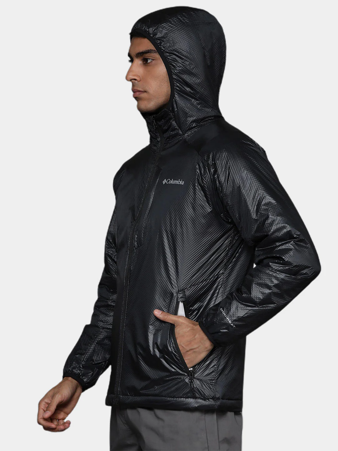 Columbia Men Black Arch Rock Double Wall Elite Hooded Jacket - Image 11