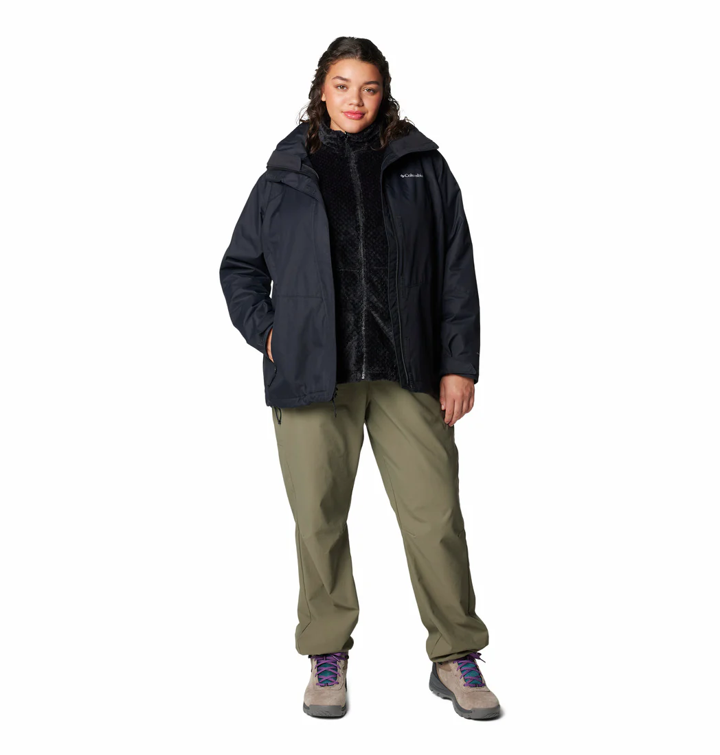 Columbia Women Black Bugaboo III Fleece Interchange Jacket (Plus Size) - Image 4