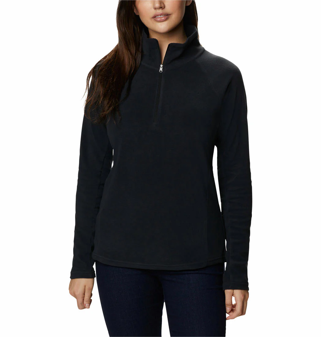Columbia Women Black Glacial IV 1/2 Zip
