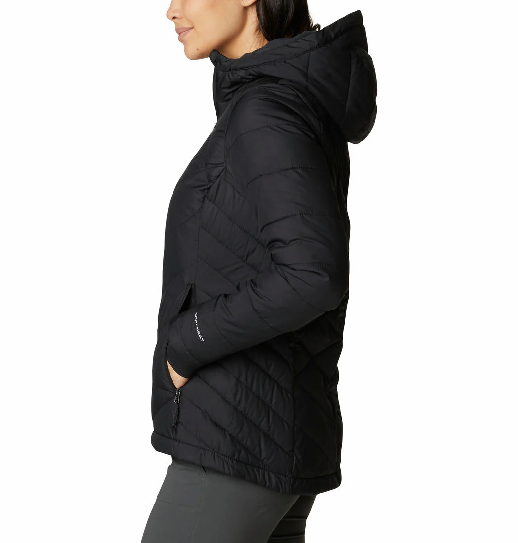 Columbia Women Black Heavenly Hooded Jacket - Image 4