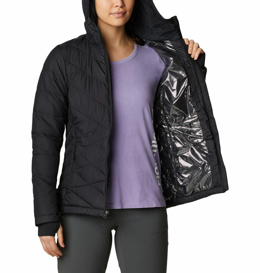 Columbia Women Black Heavenly Hooded Jacket - Image 6