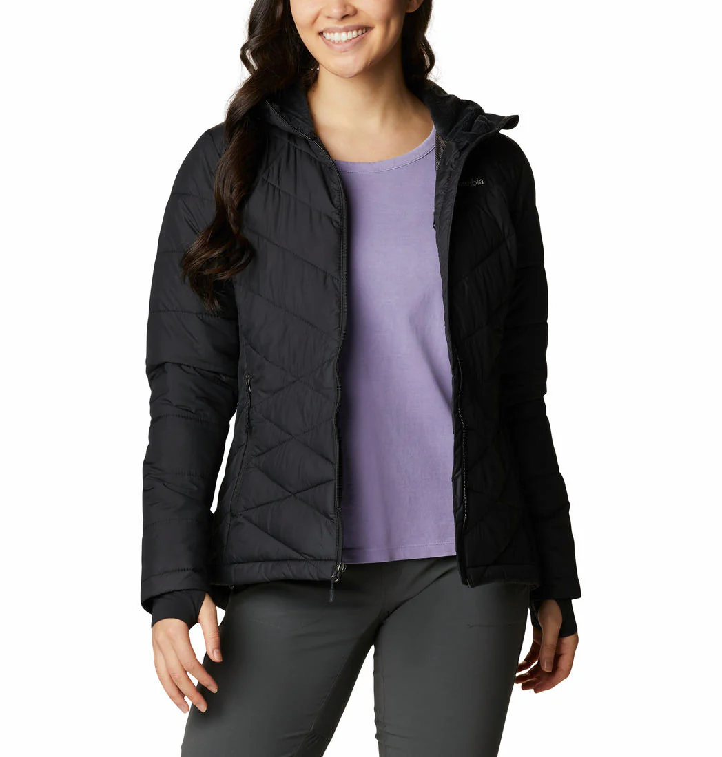 Columbia Women Black Heavenly Hooded Jacket - Image 8