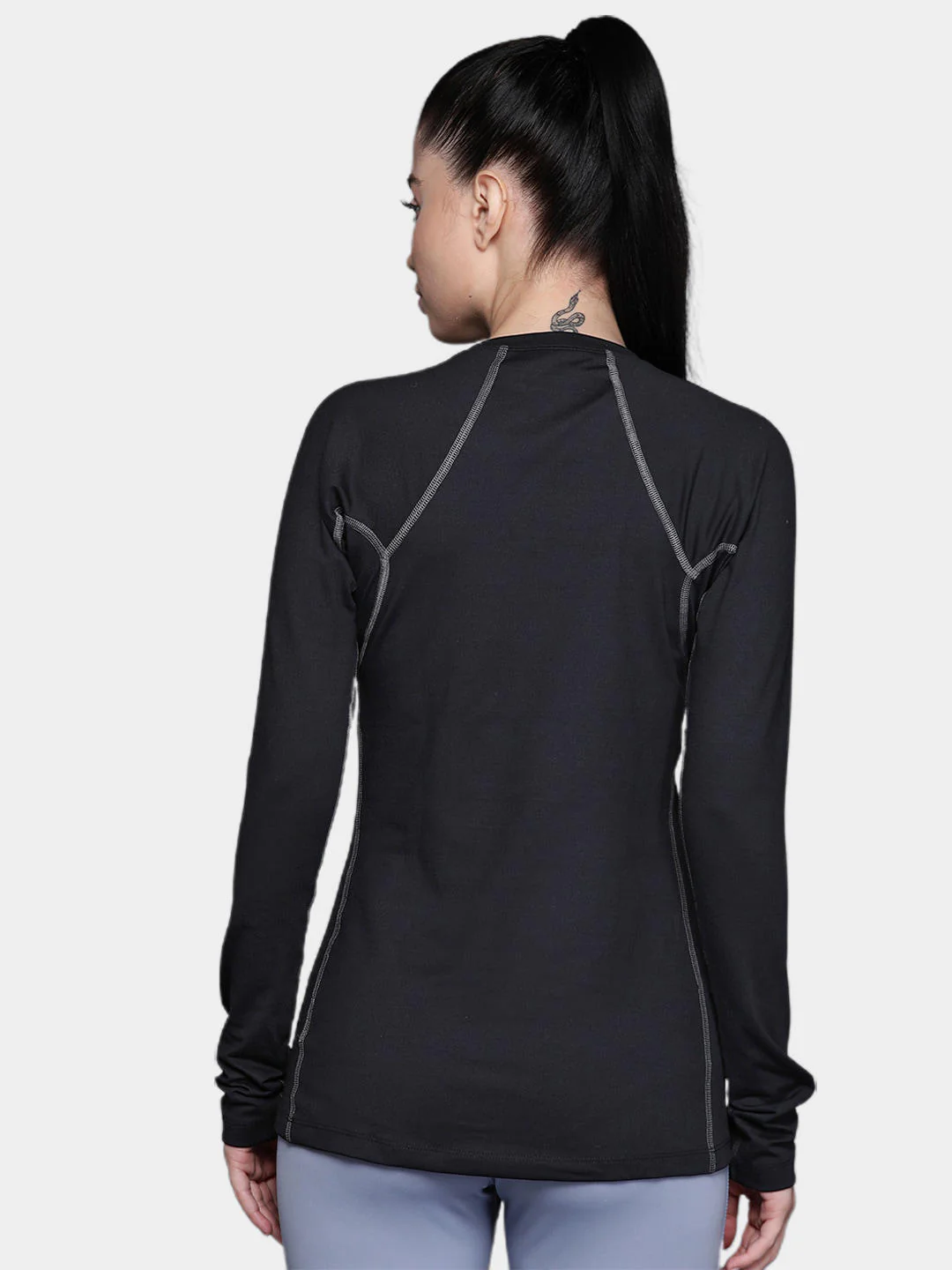 Columbia Women Black Heavyweight Stretch Long Sleeve Top (Non Returnable) - Image 11