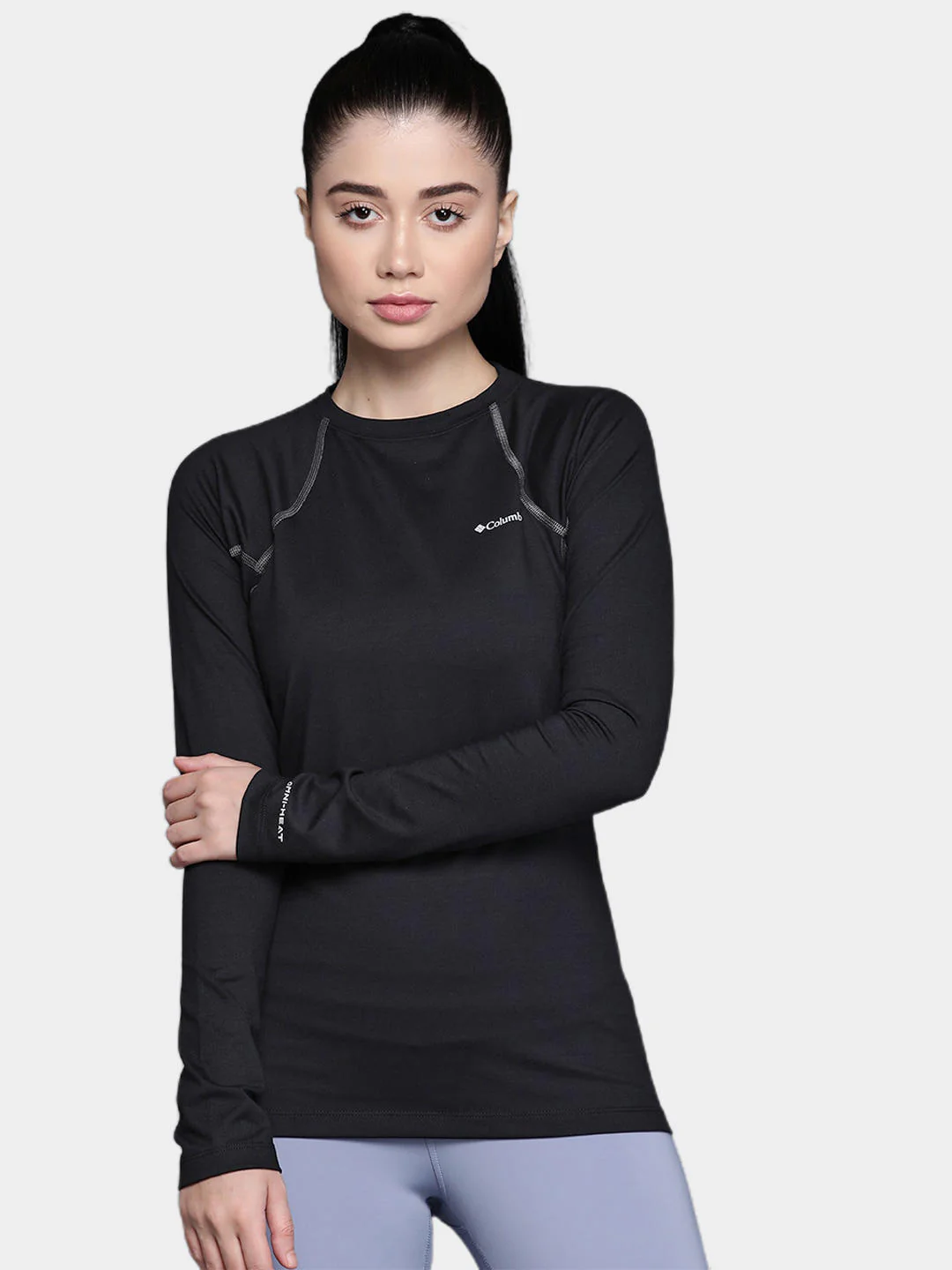 Columbia Women Black Heavyweight Stretch Long Sleeve Top (Non Returnable) - Image 8