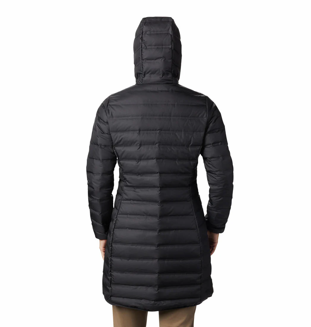 Columbia Women Black Lake 22 Down Long Hooded Jacket - Image 2