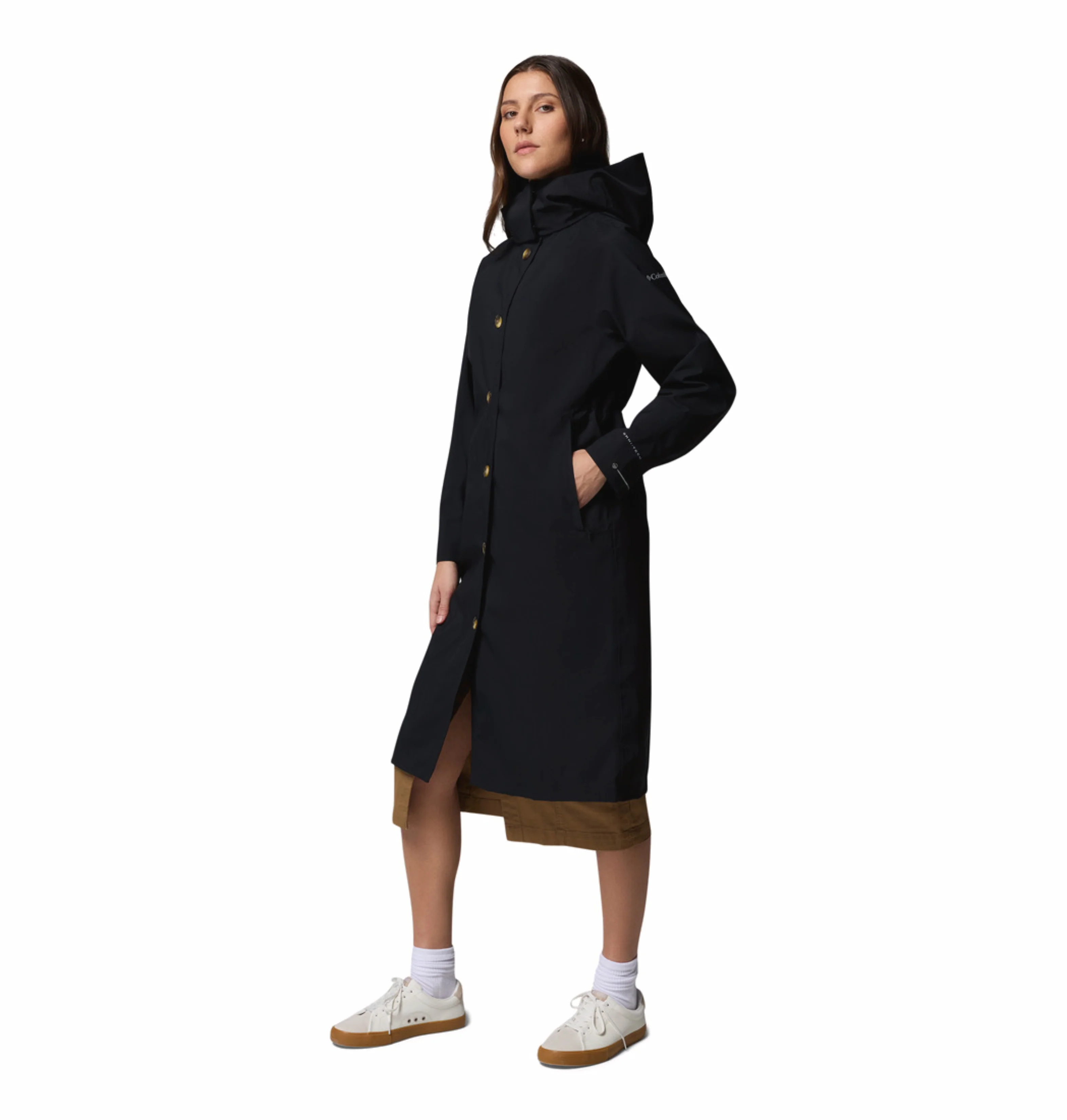 Columbia Women Black Omni-Tech AmazeTrench Rain Jacket - Image 10