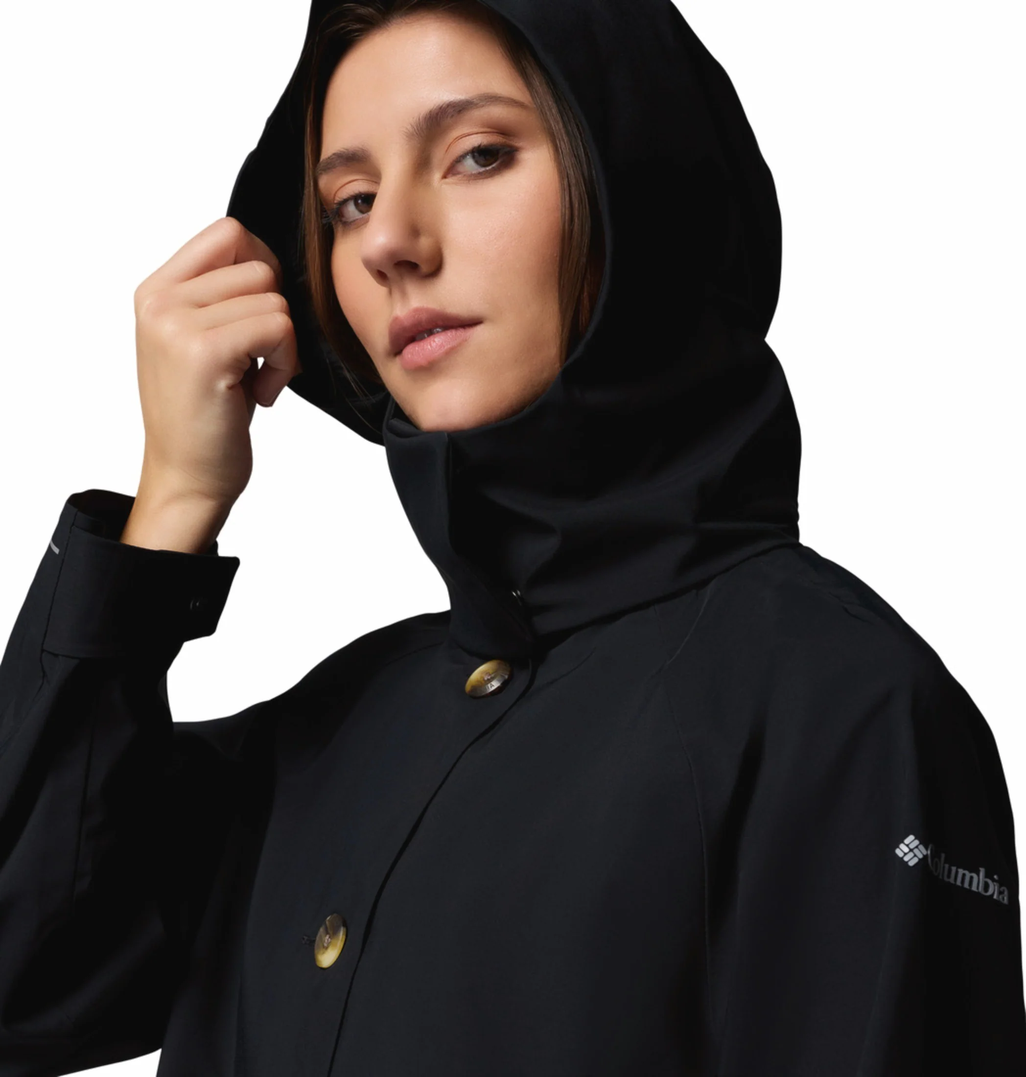 Columbia Women Black Omni-Tech AmazeTrench Rain Jacket - Image 12