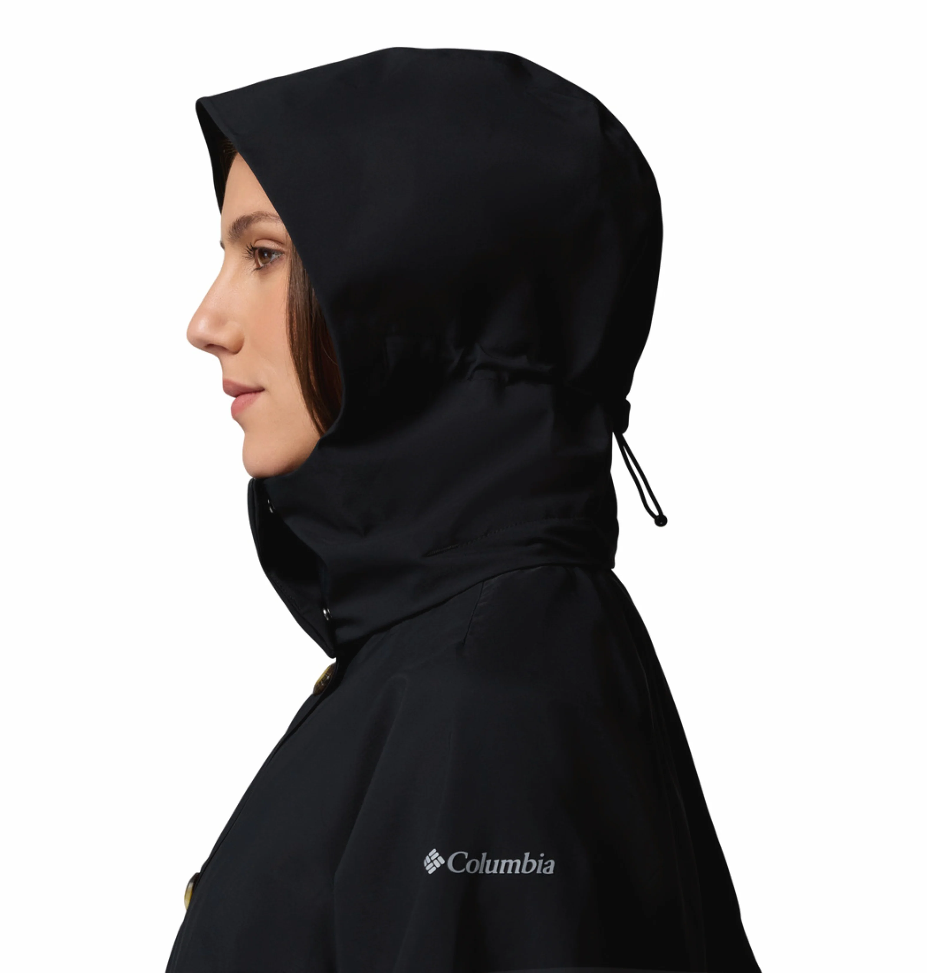 Columbia Women Black Omni-Tech AmazeTrench Rain Jacket - Image 5