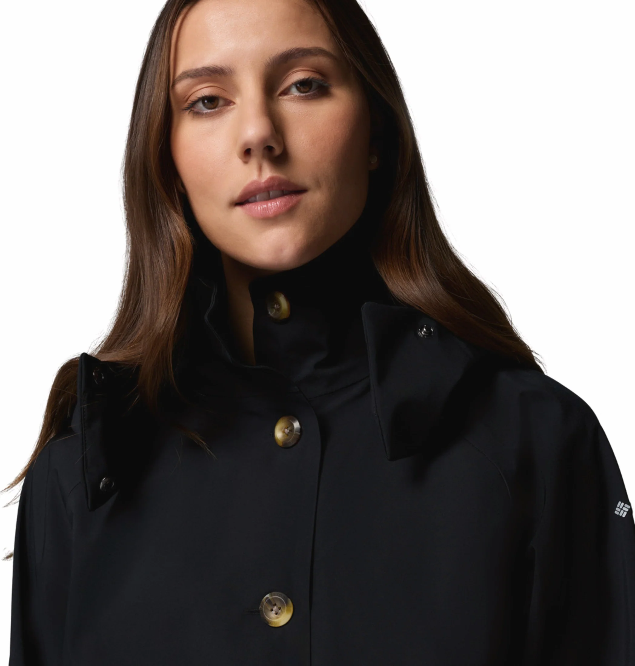 Columbia Women Black Omni-Tech AmazeTrench Rain Jacket - Image 6
