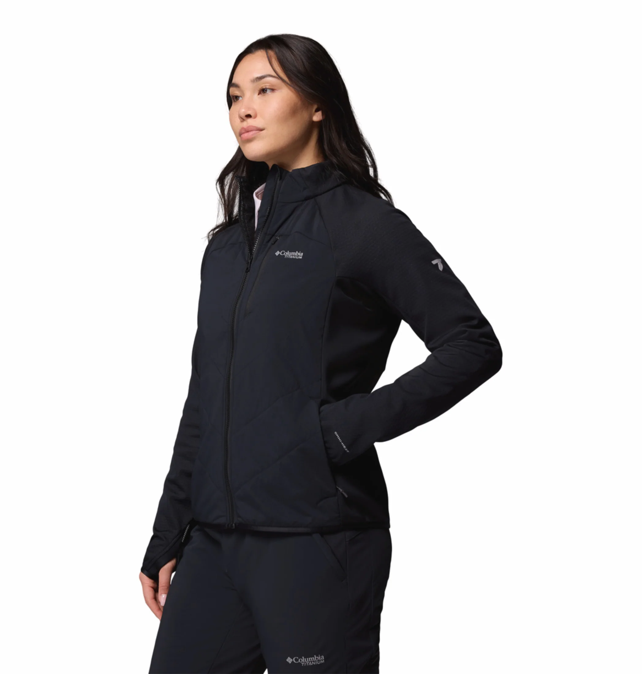 Columbia Women Black OmniHeat Arctic Hybrid Fleece Jacket - Image 5