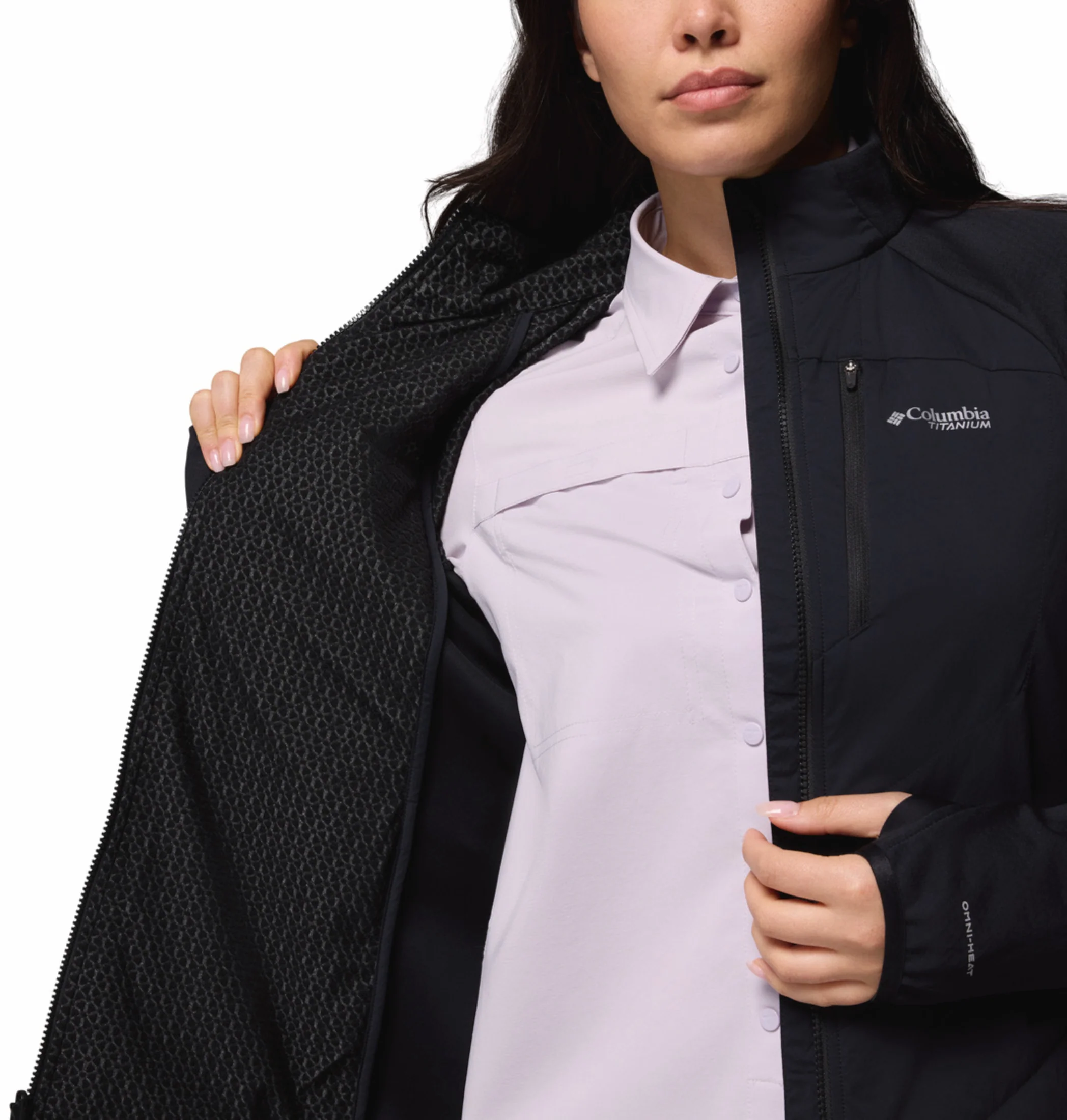 Columbia Women Black OmniHeat Arctic Hybrid Fleece Jacket - Image 8