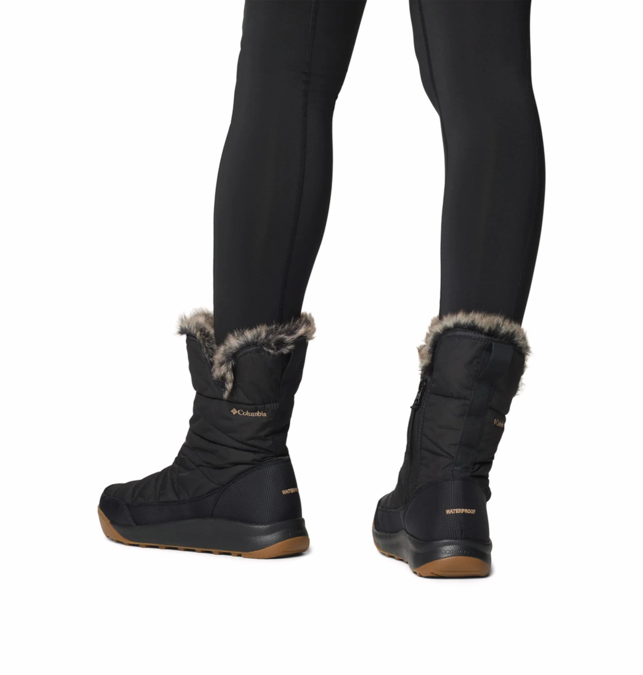 Columbia Women Black OmniHeat Reflective Minx Slip V Waterproof Snow Sports Boots - Image 12