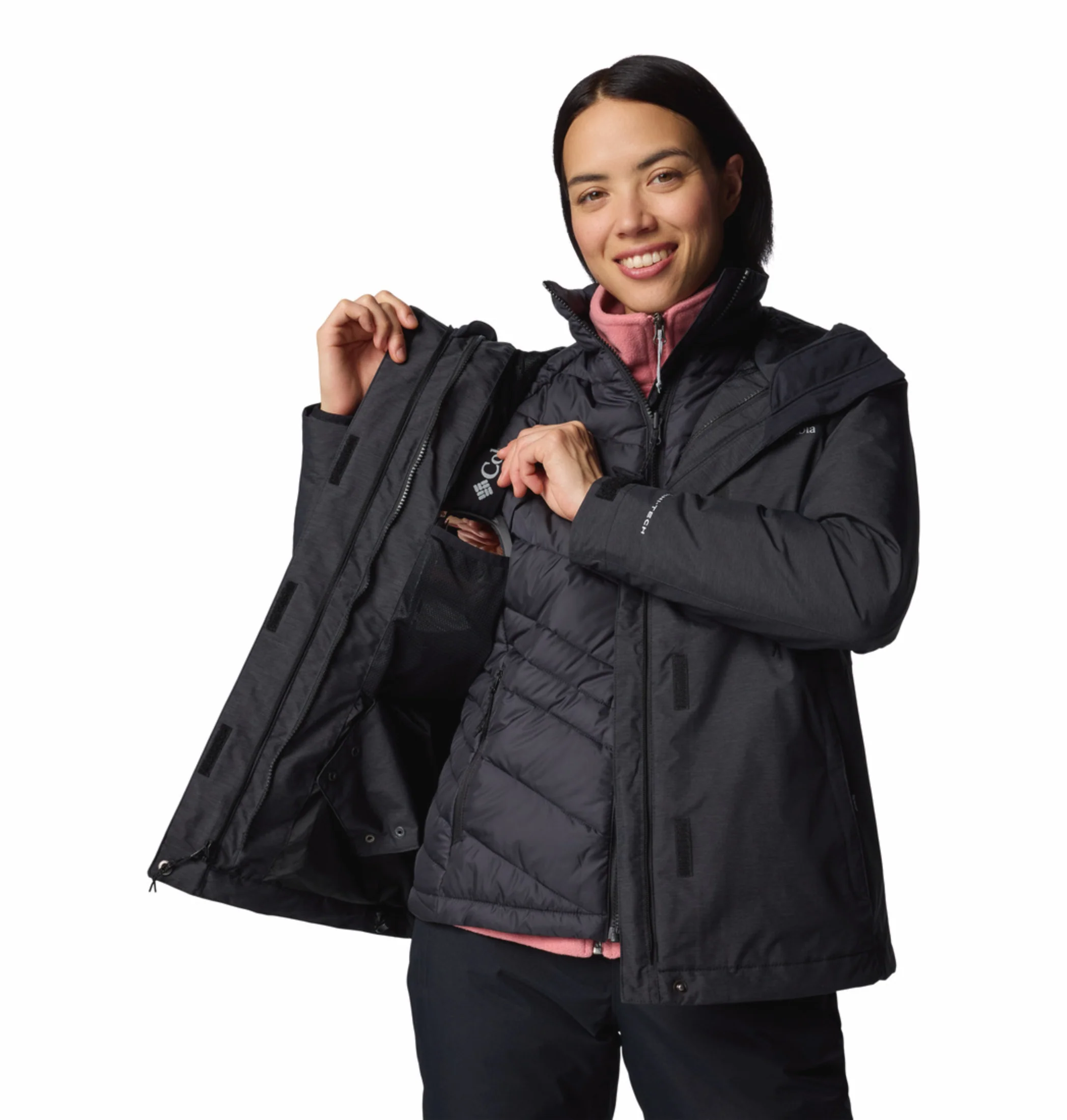 Columbia Women Black OmniHeat Reflective Whirlibird V Interchangeable Jacket - Image 12