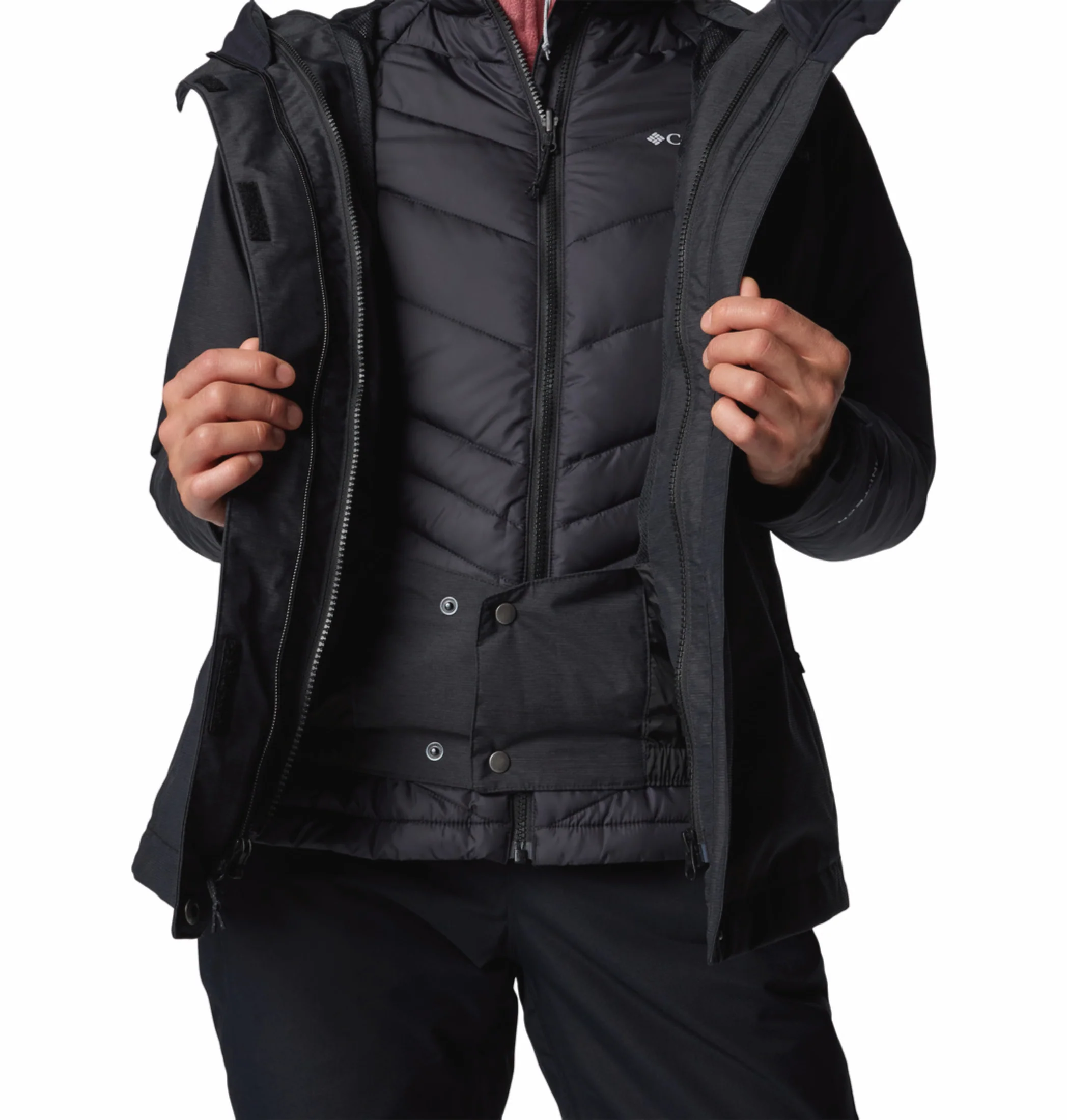 Columbia Women Black OmniHeat Reflective Whirlibird V Interchangeable Jacket - Image 13