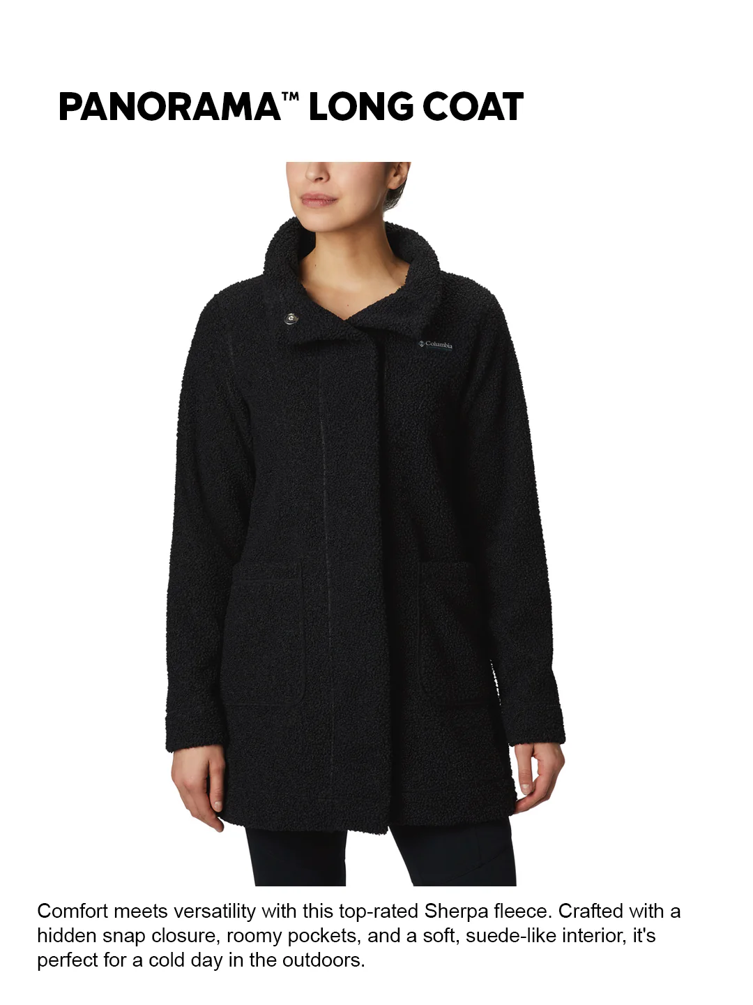 Columbia Women Black Panorama Fleece Jacket - Image 2