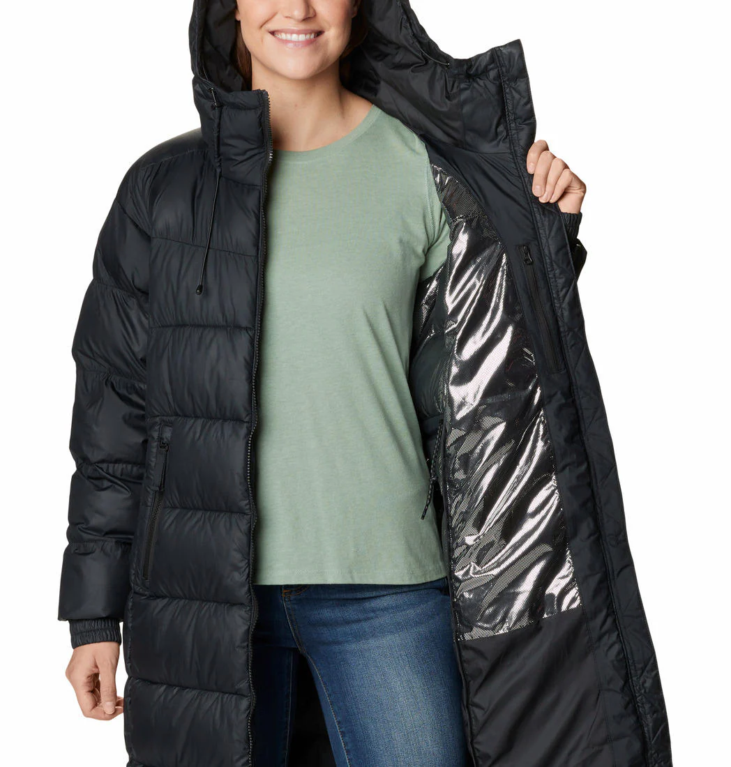 Columbia Women Black Pike Lake II Long Jacket - Image 2