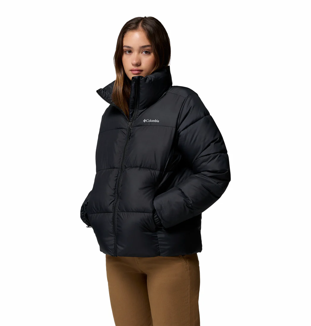 Columbia Women Black Puffect II Full Zip Jacket (Plus Size) - Image 4