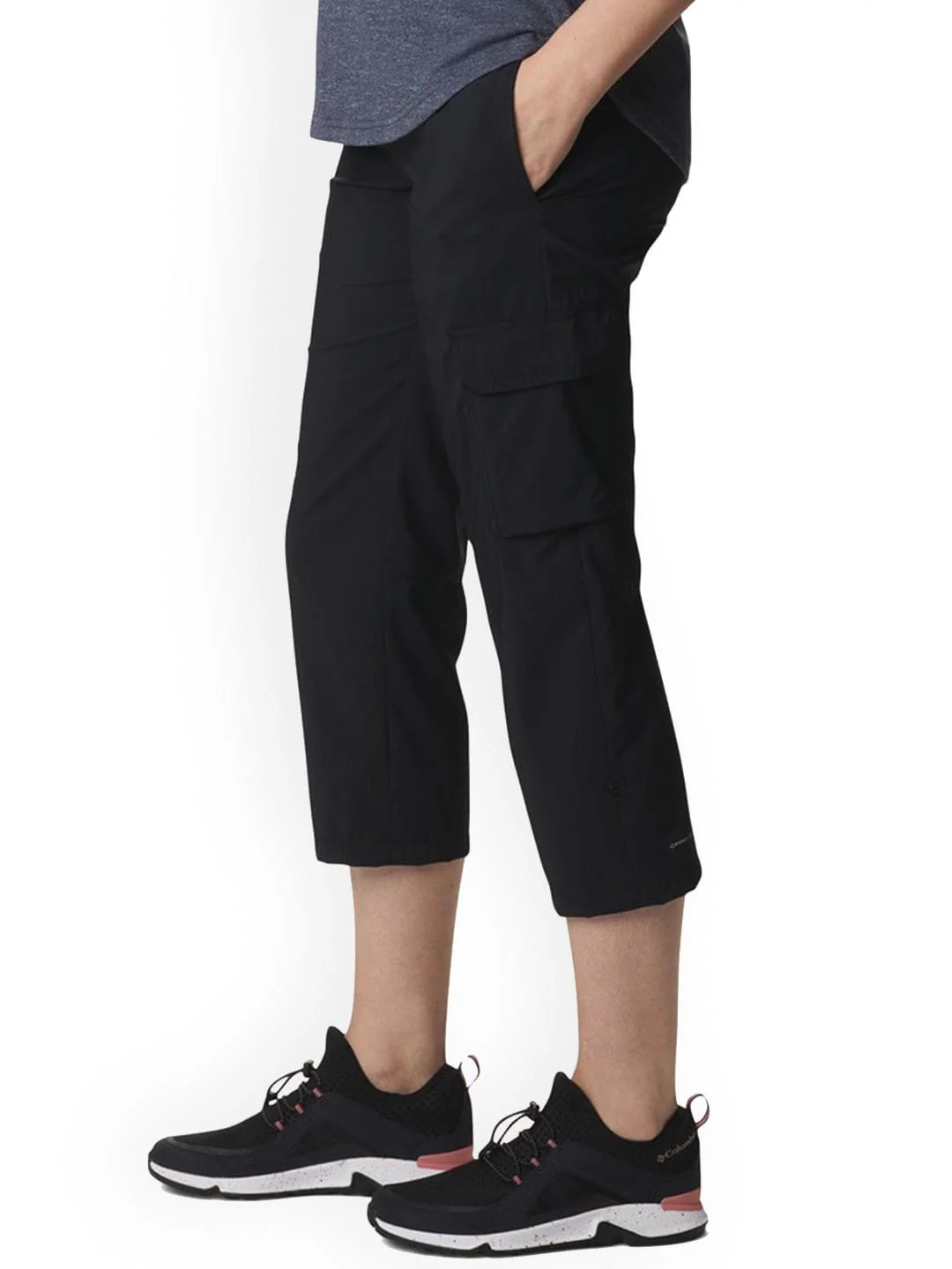 Columbia Women Black Silver Ridge Utility Capri (Sun Protection) - Image 2