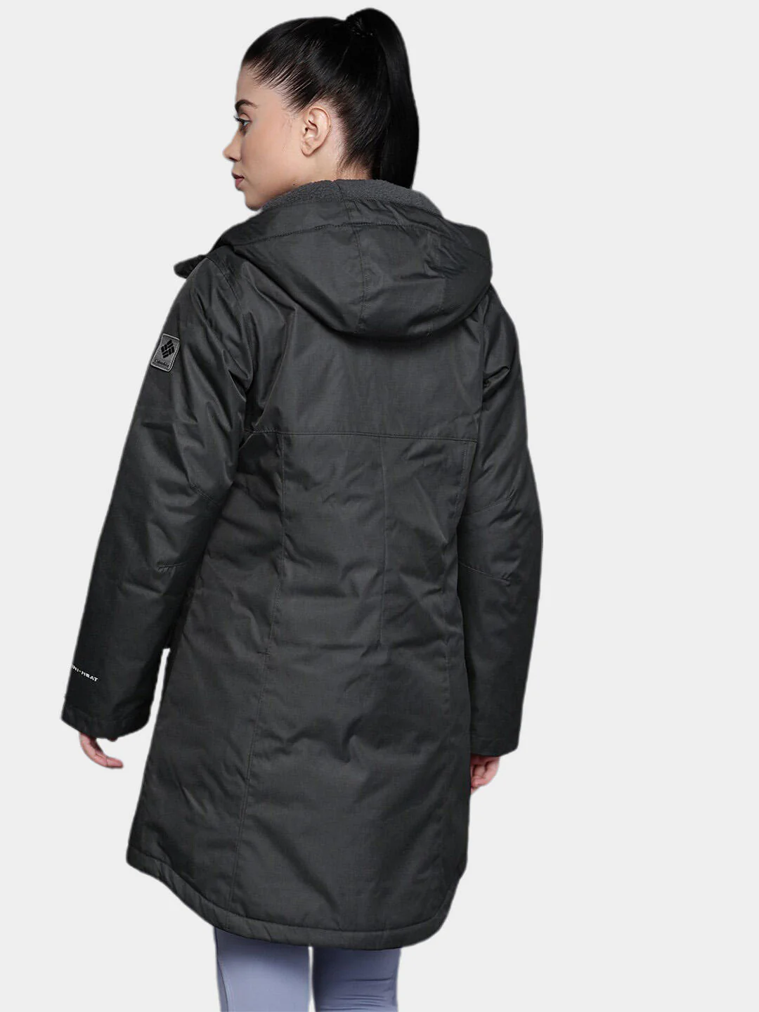 Columbia Women Black Suttle Mountain Long Insulated Jacket - Image 13