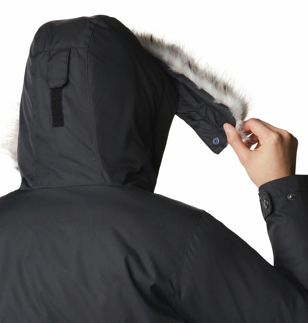 Columbia Women Black Suttle Mountain Long Insulated Jacket - Image 4