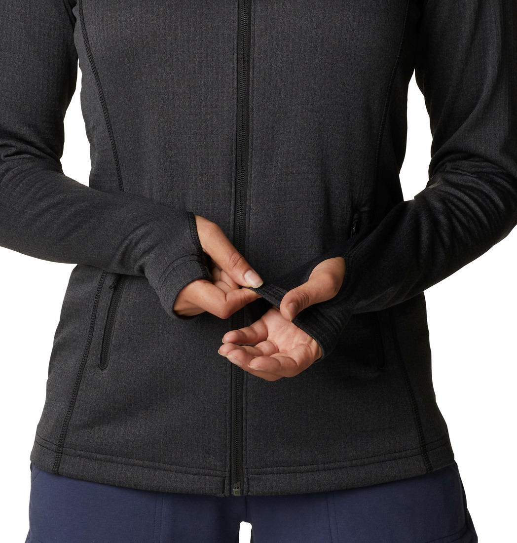 Columbia Women Black W Park View Grid Fleece Full Zip (Sun Protection) - Image 6