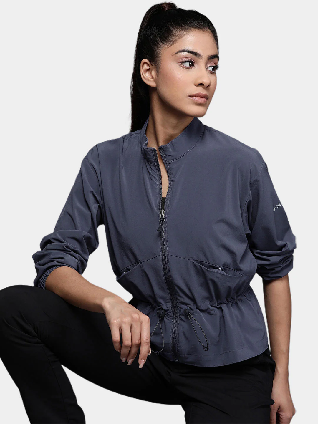 Columbia Women Navy Blue Boundless Beauty Full Zip - Image 11