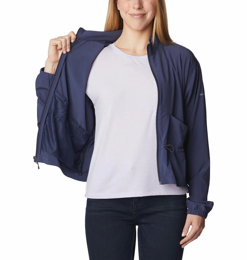 Columbia Women Navy Blue Boundless Beauty Full Zip - Image 5