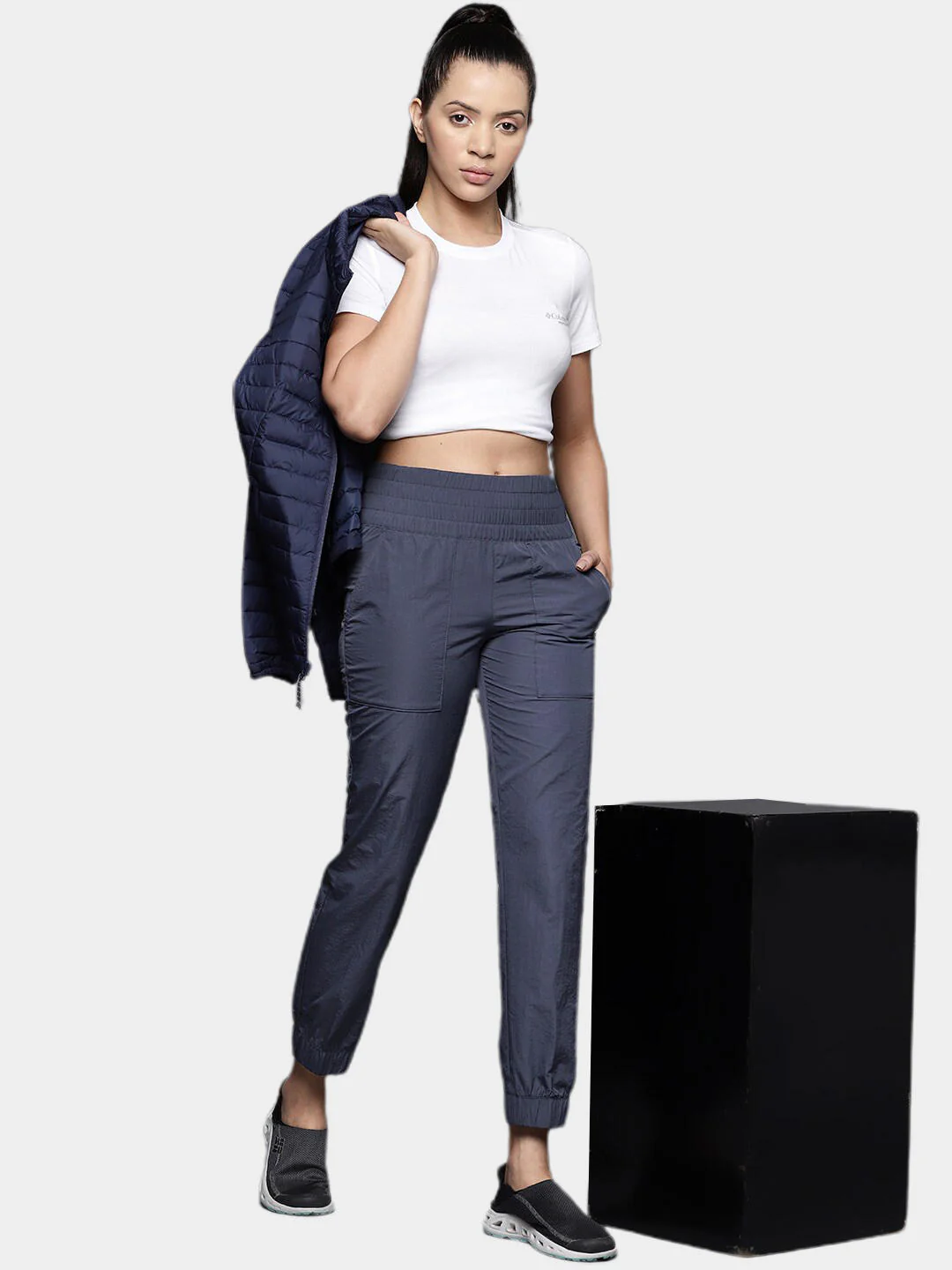 Columbia Women Navy Blue Boundless Trek Jogger - Image 12