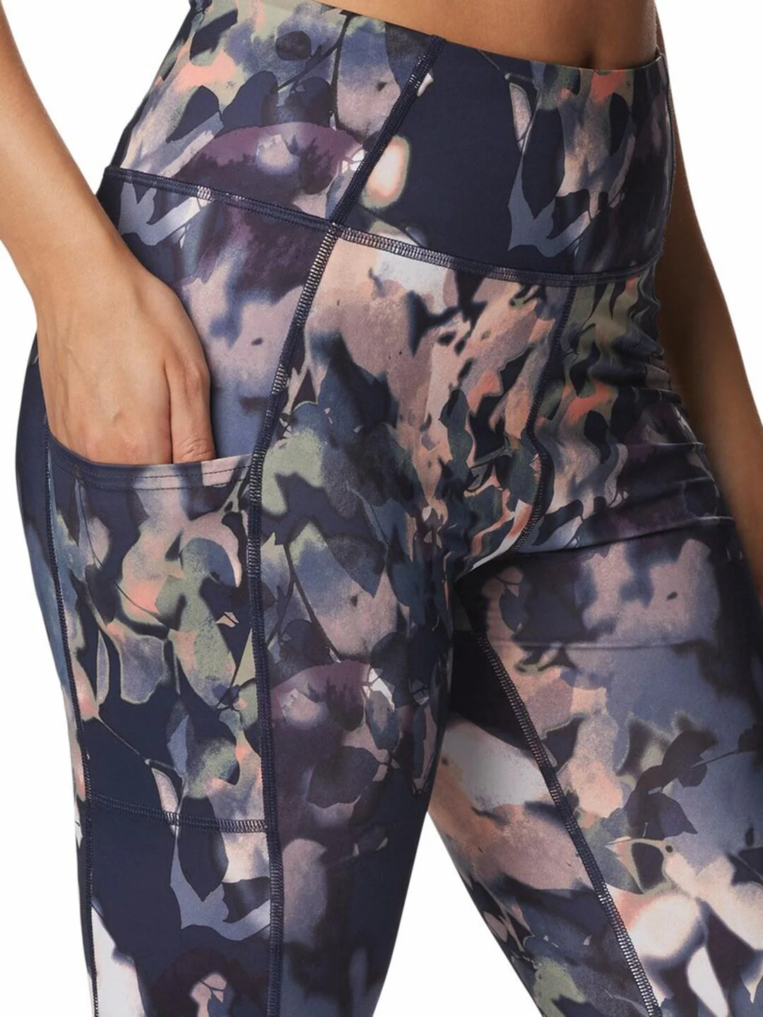 Columbia Women Navy Blue Boundless Trek Legging - Image 4