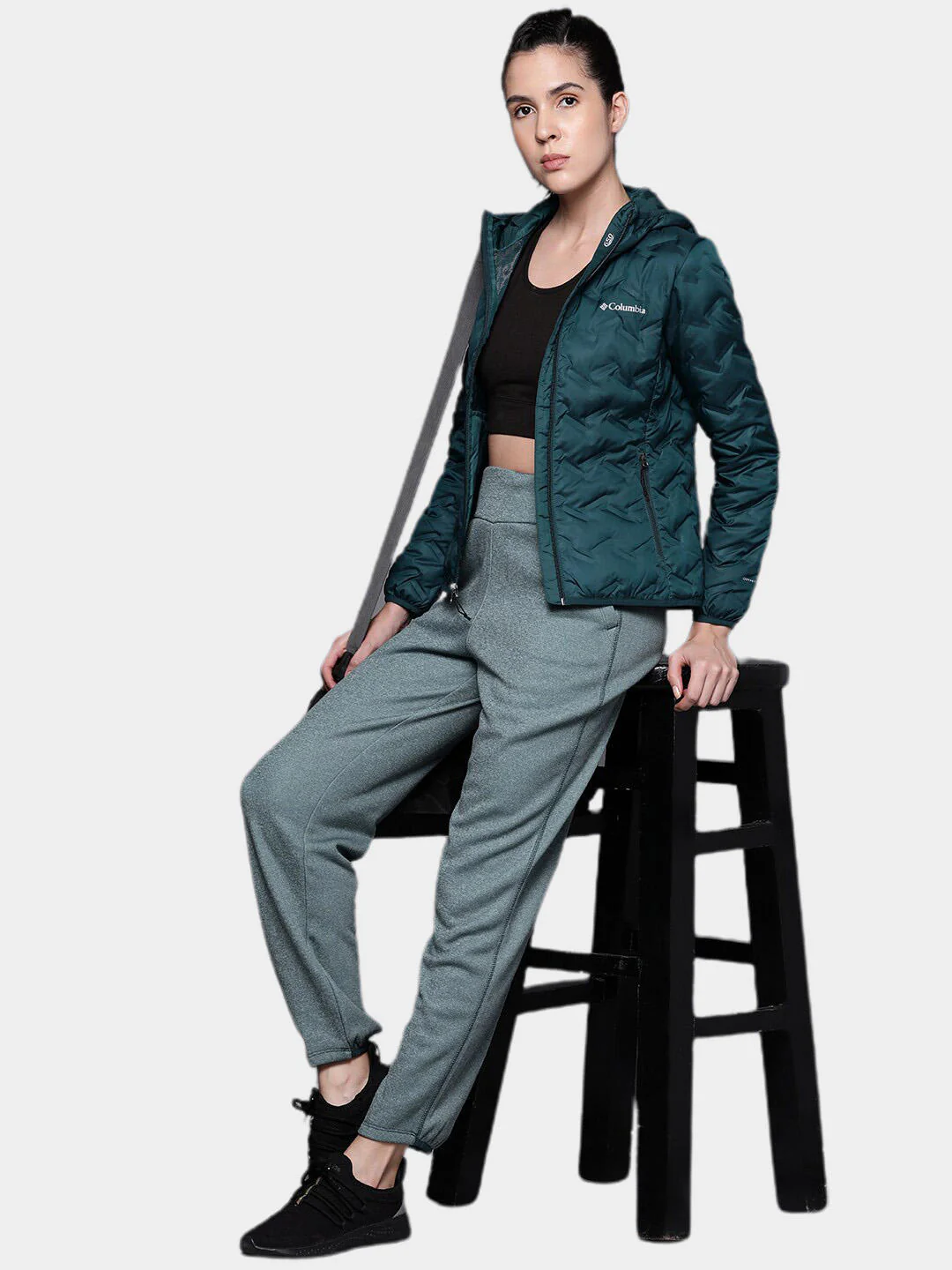 Columbia Women Blue Delta Ridge Down Hooded Jacket - Image 11