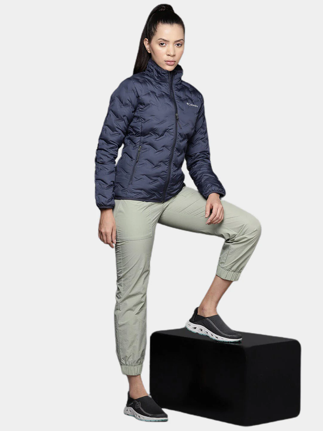 Columbia Women Navy Blue Delta Ridge Down Jacket - Image 10
