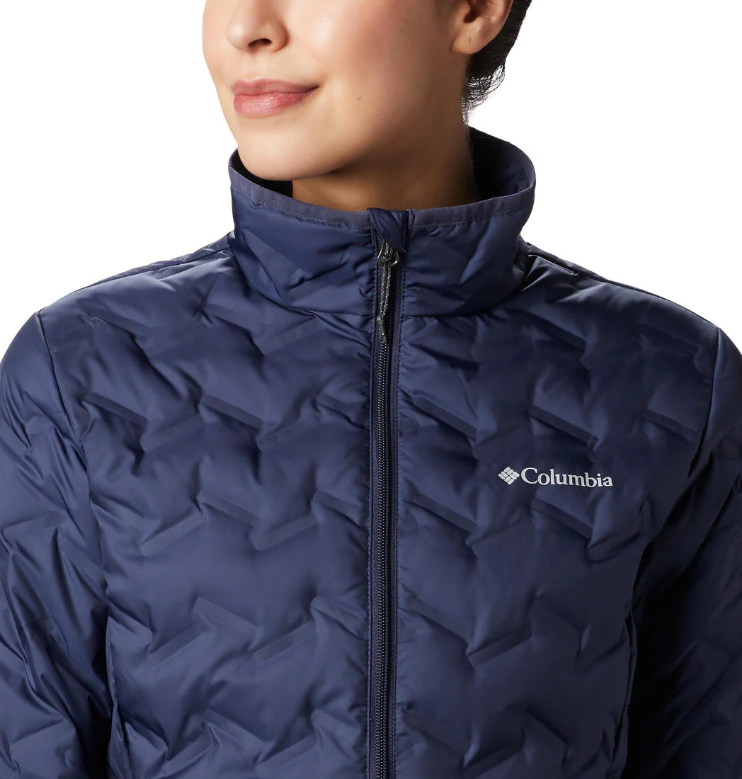 Columbia Women Navy Blue Delta Ridge Down Jacket - Image 2