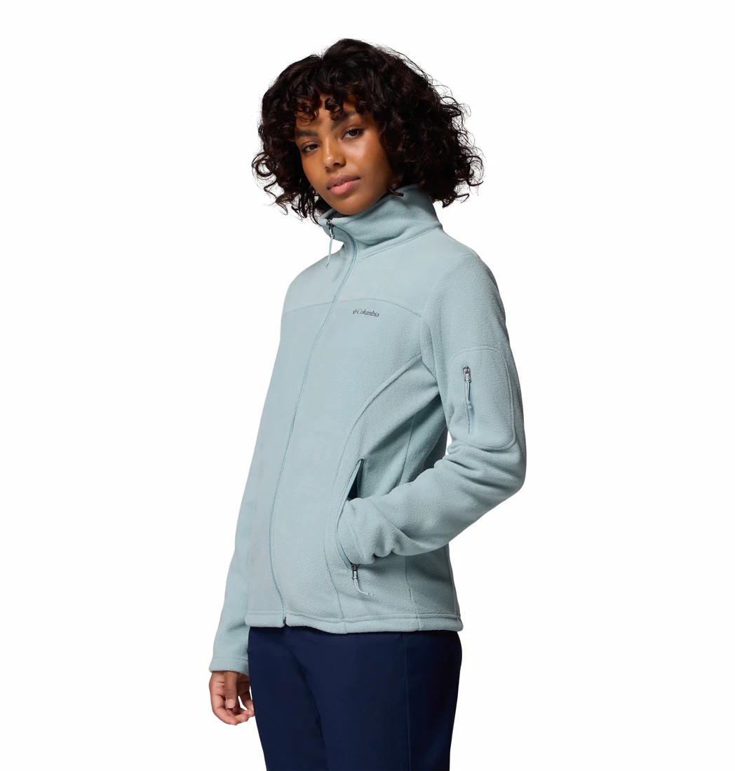Columbia Women Blue Fast Trek II Jacket (Plus Size) - Image 4