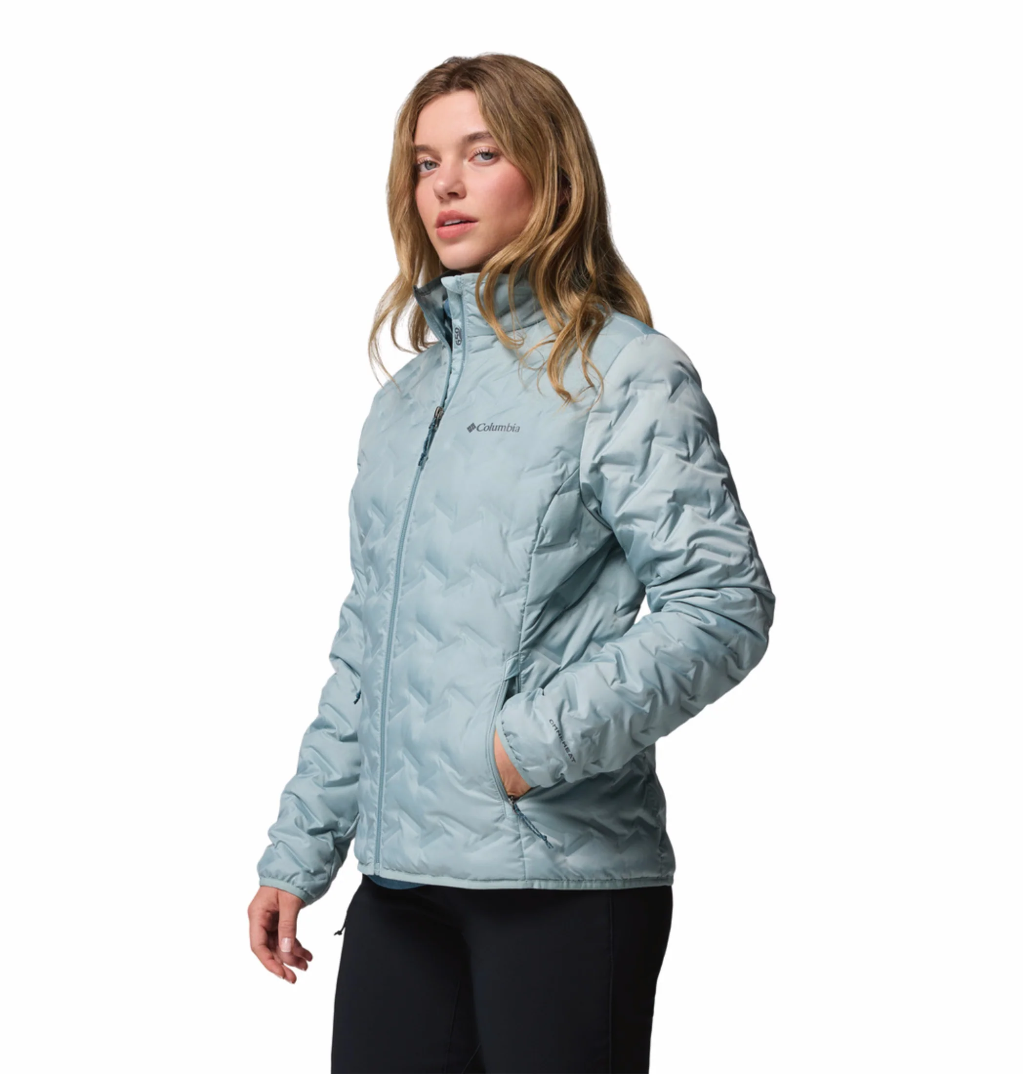 Columbia Women Blue HEAT SEAL Delta Ridge II Down Jacket - Image 5