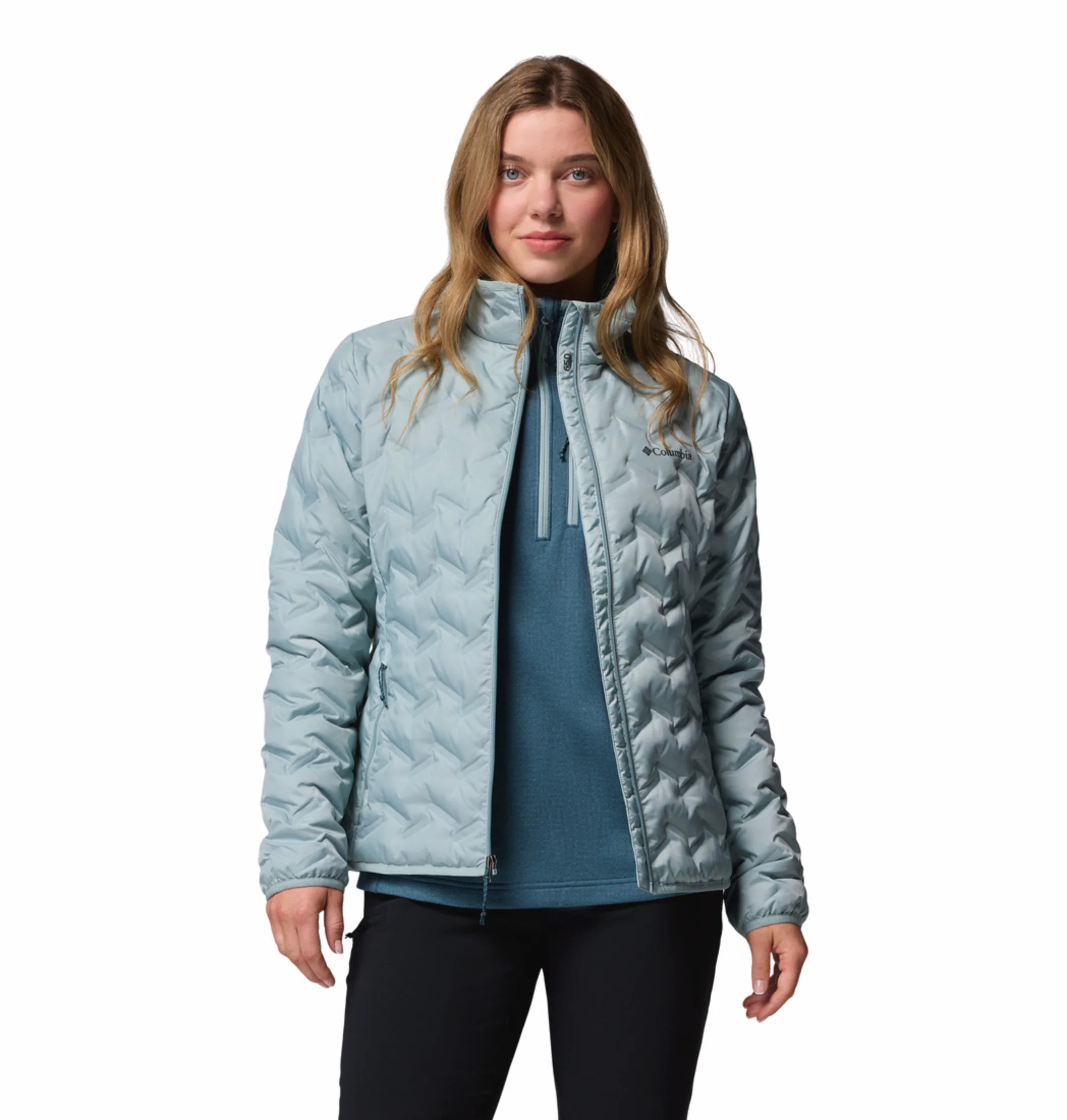 Columbia Women Blue HEAT SEAL Delta Ridge II Down Jacket - Image 9