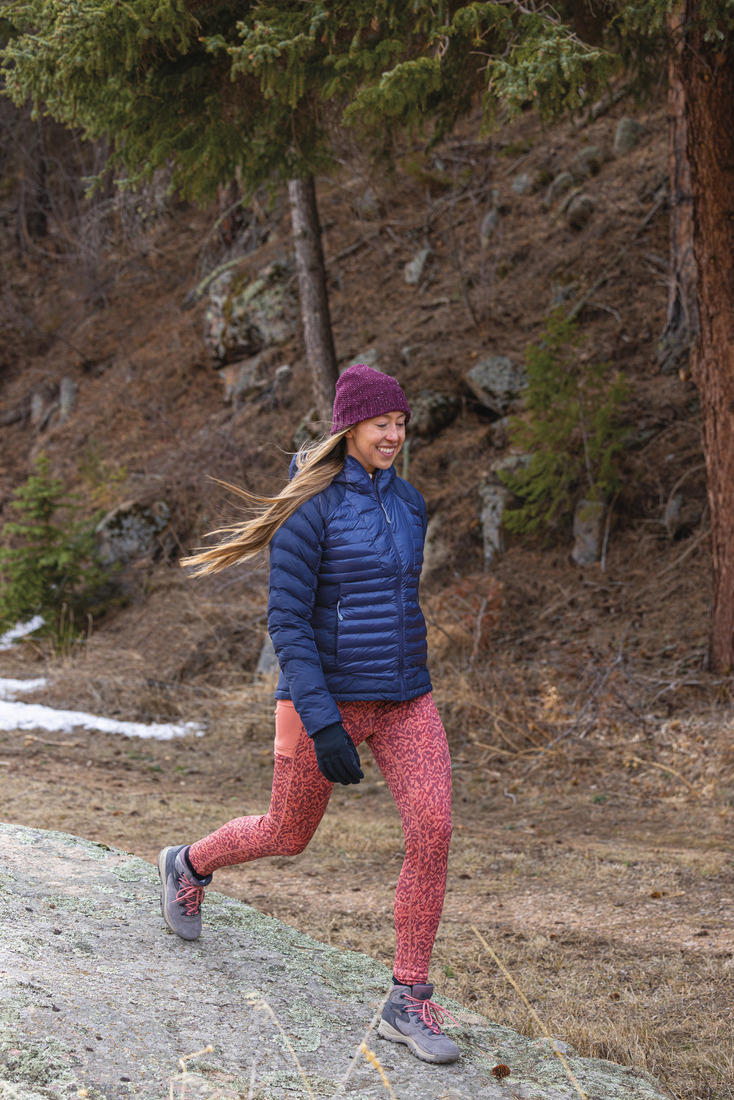 Columbia Women Navy Blue Labyrinth Loop Hooded Jacket - Image 13